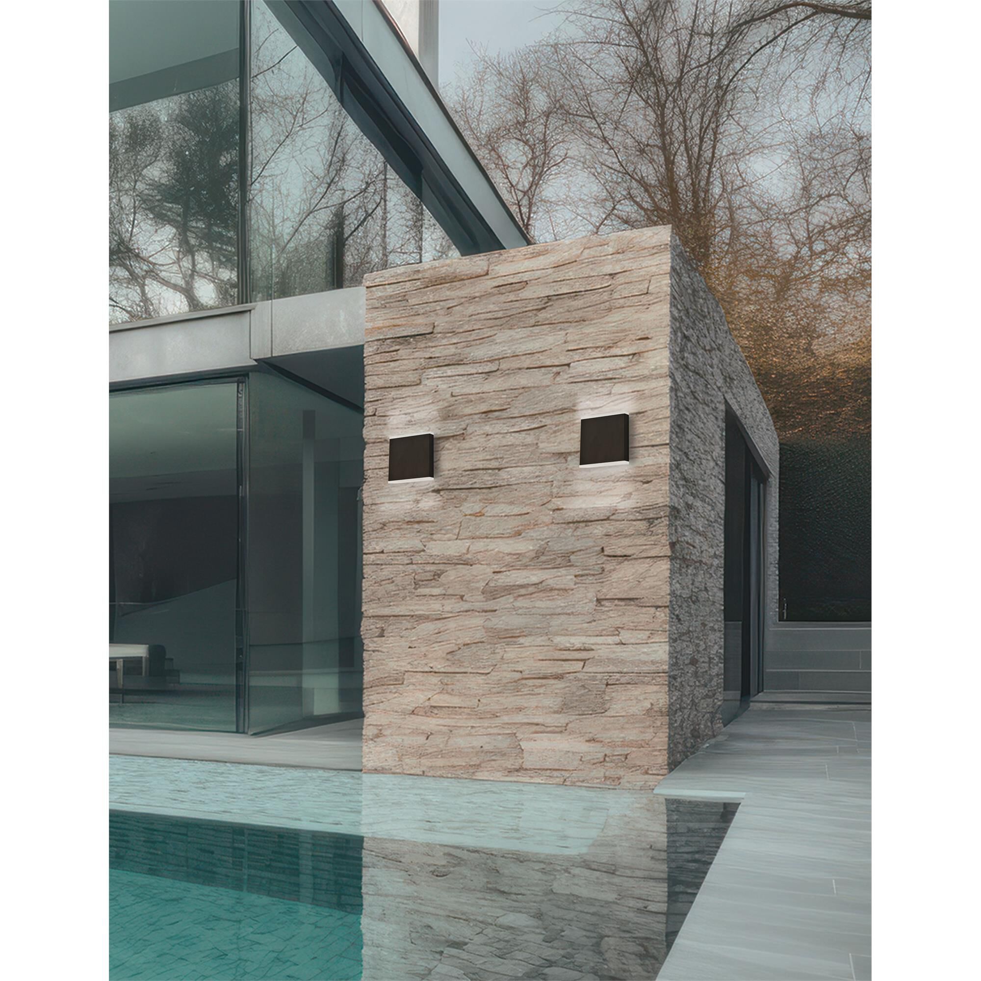 Shown in Matte Black finish and White shade