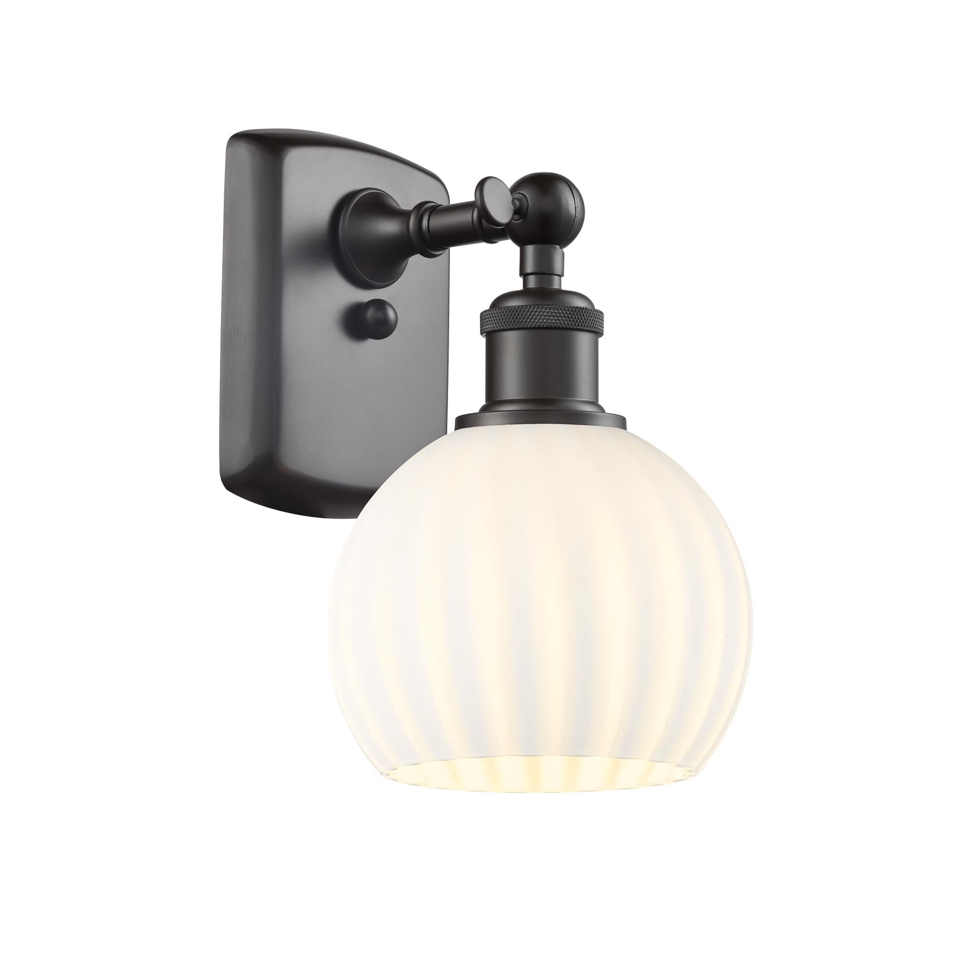 Bruno Marashlian White Venetian 6 Inch Wall Sconce by Innovations Lighting