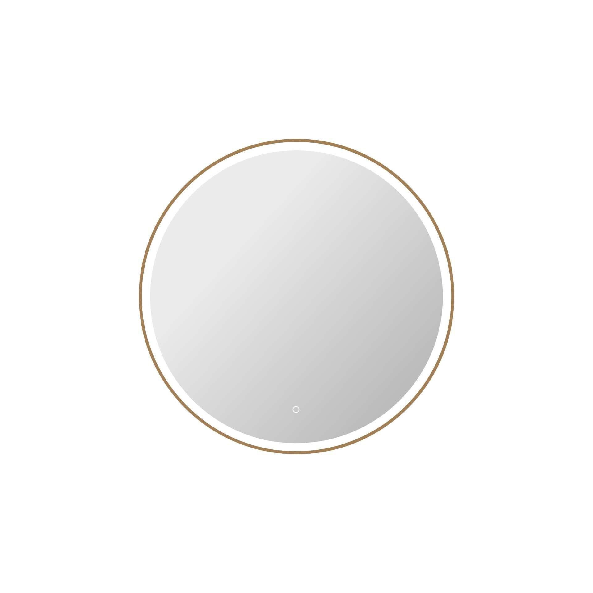Harmoni 39 Inch Round LED Lighted Mirror by Elegant Decor