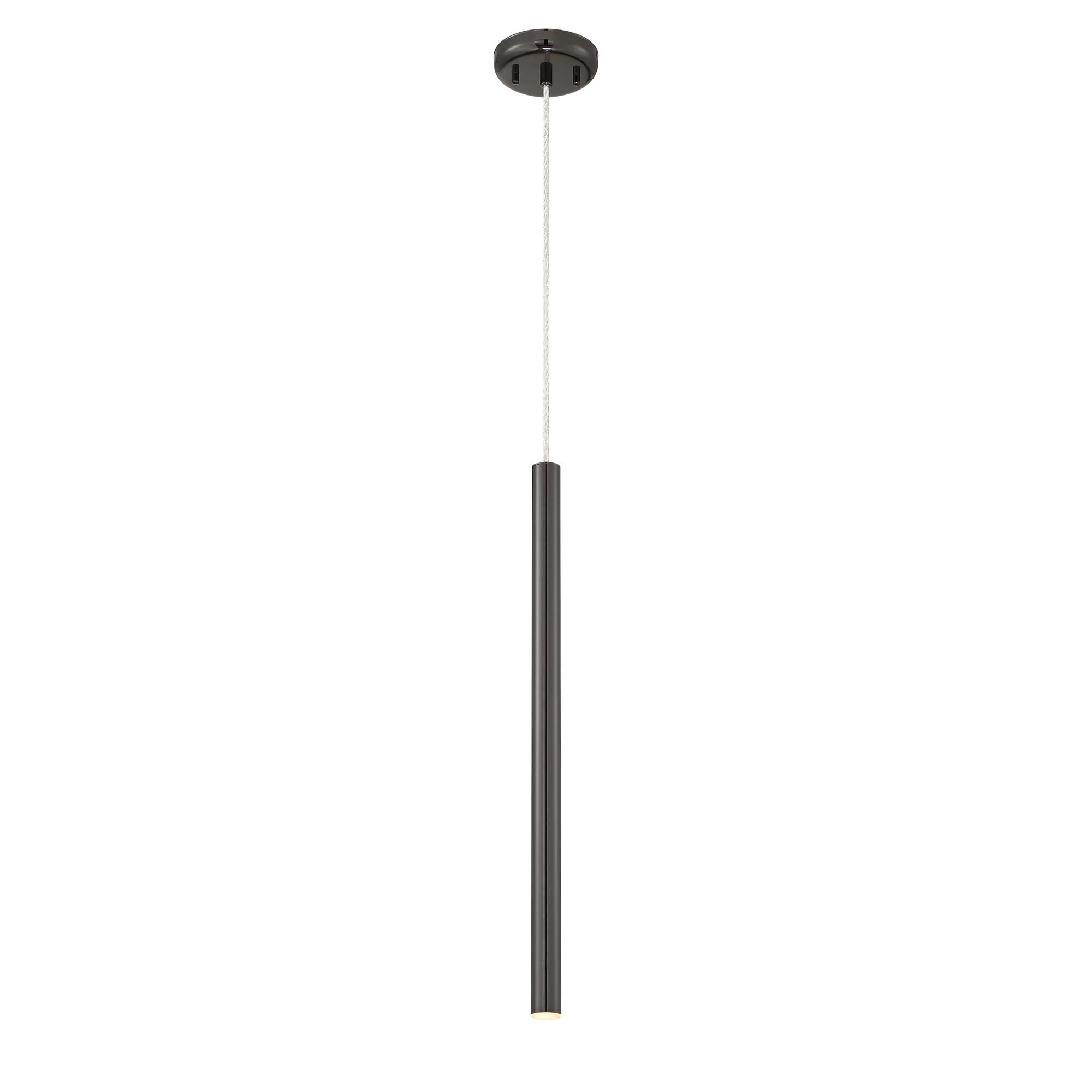 Shown in Pearl Black finish and Steel glass and Steel shade