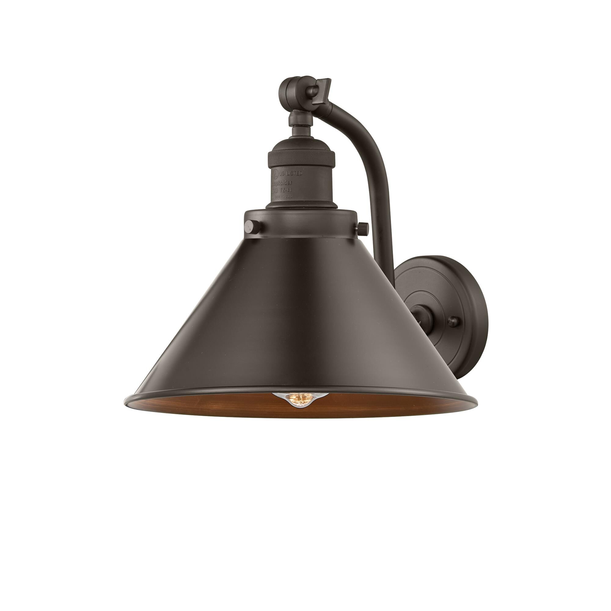 Shown in Oil Rubbed Bronze finish and Oil Rubbed Bronze shade