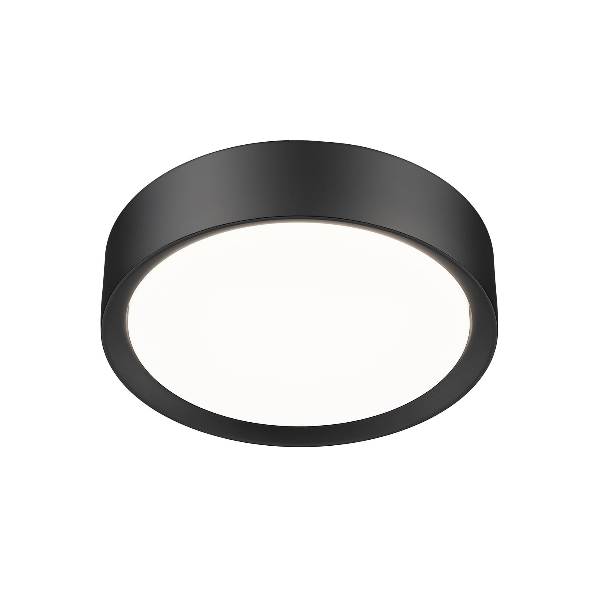 Shown in Matte Black finish and Frosted glass and Frosted shade