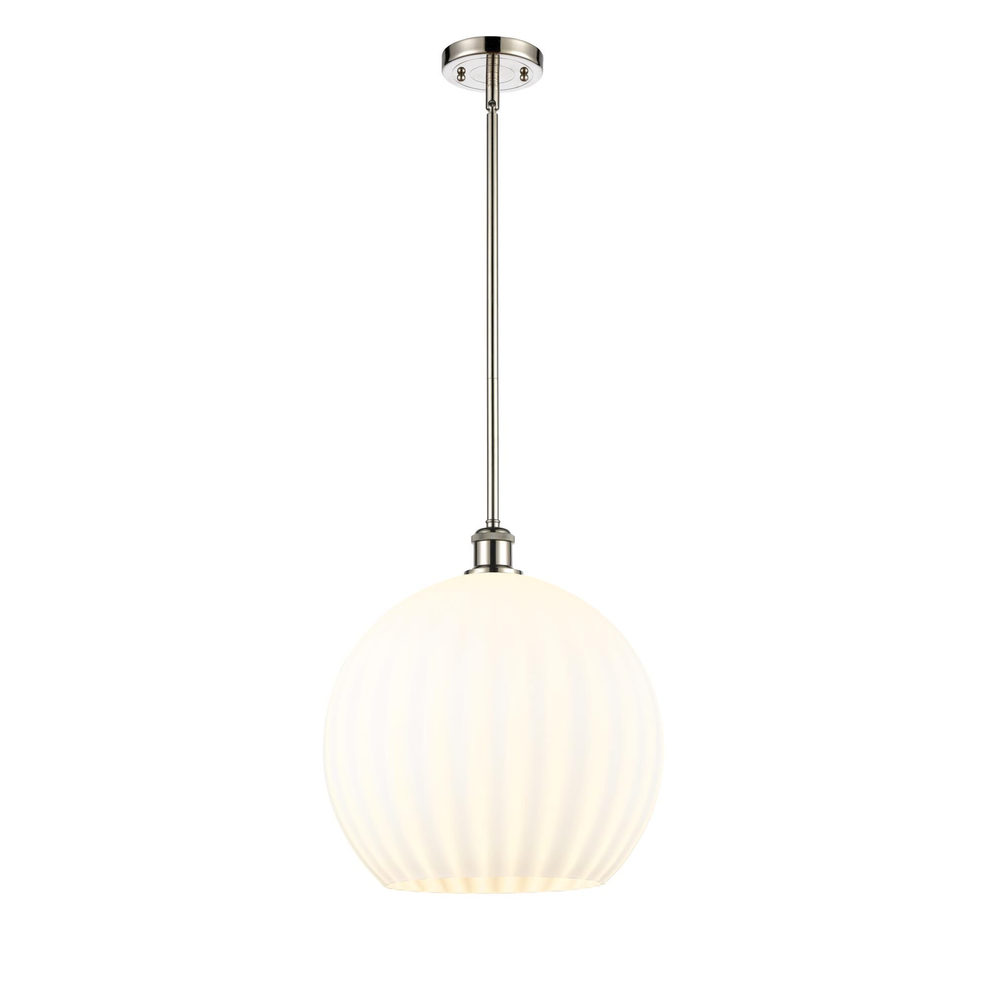 Bruno Marashlian White Venetian 14 Inch Large Pendant by Innovations Lighting