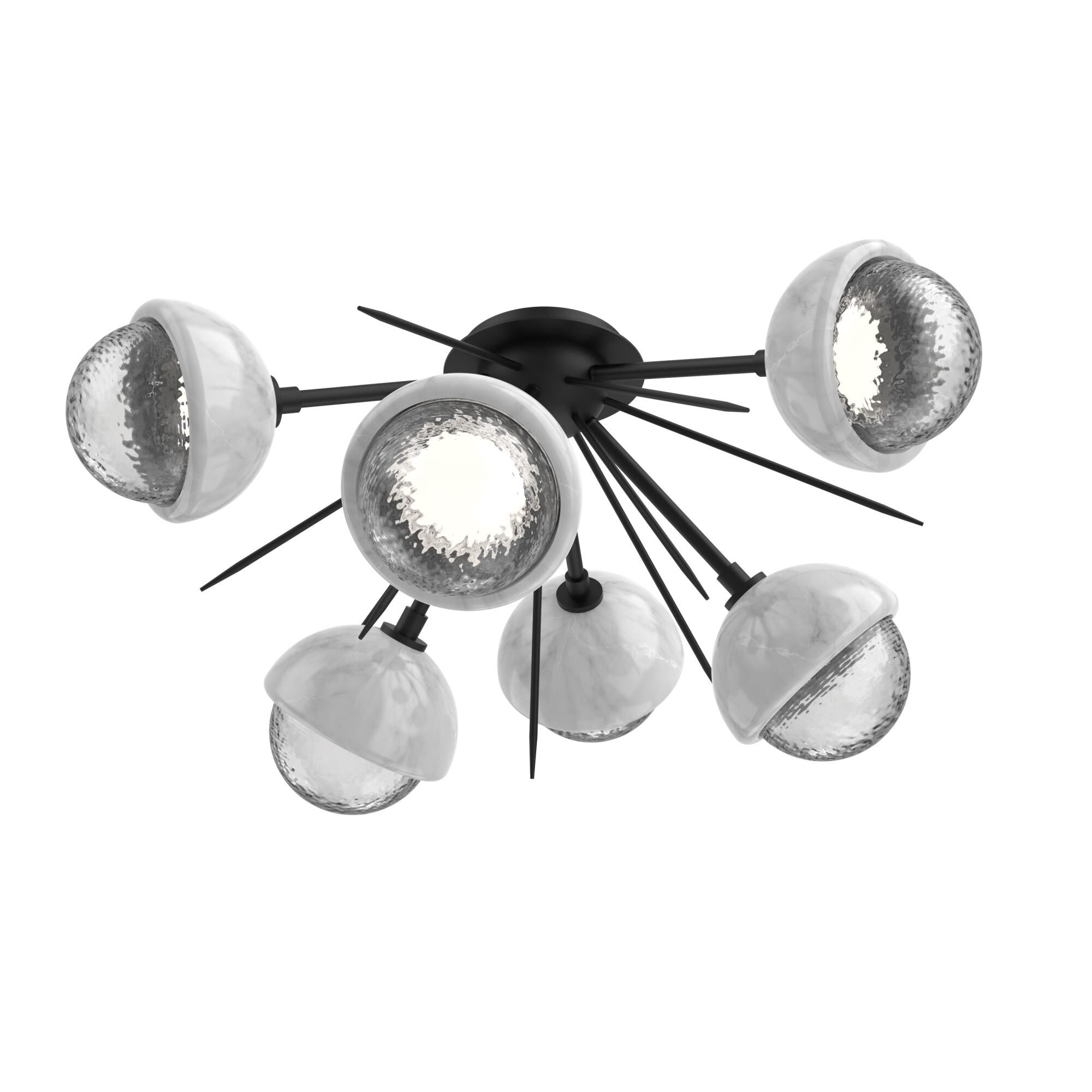 Levi Wilson Cabochon 28 Inch Semi Flush Mount by Hammerton Studio