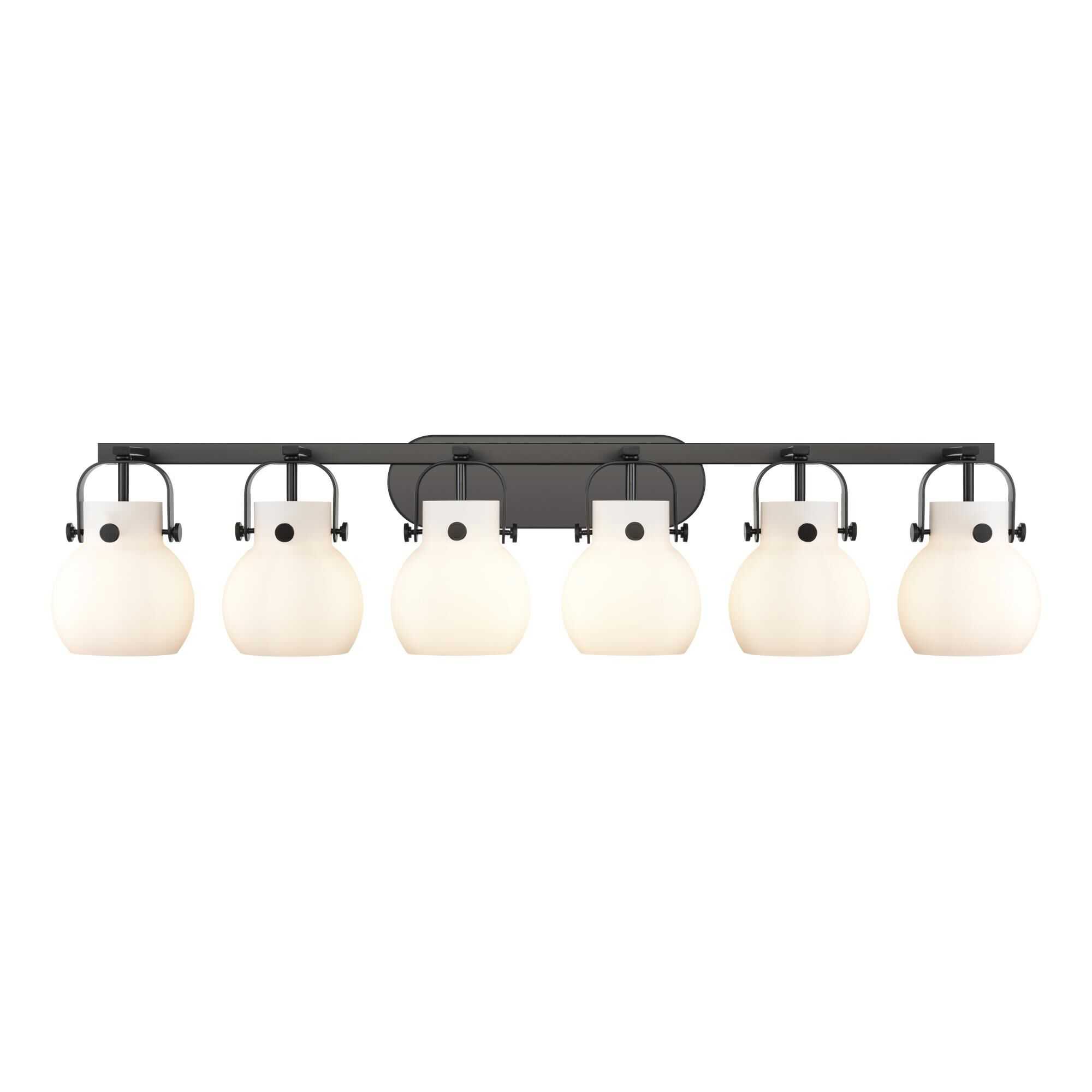 Bruno Marashlian Pilaster II Sphere 46 Inch Bath Vanity Light by Innovations Lighting