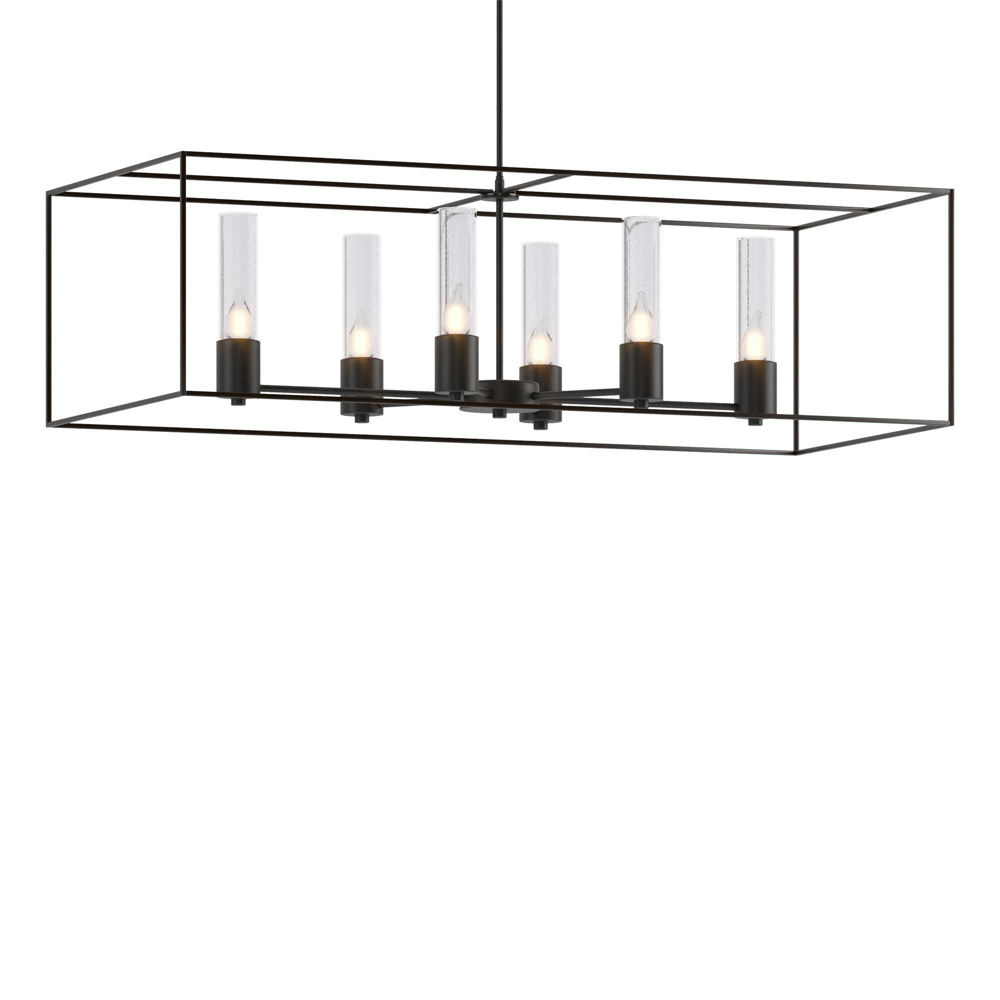 Shown in Black finish and Clear glass and Oil Rubbed Bronze accent