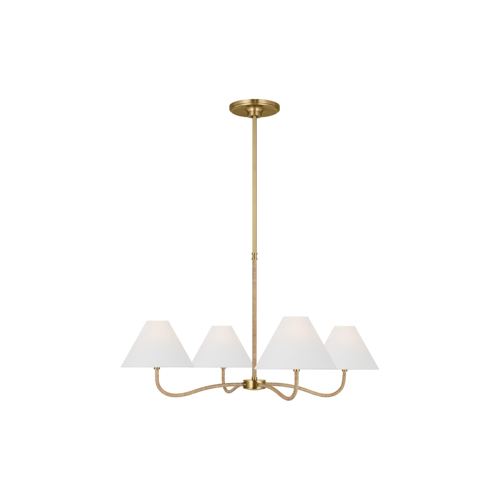 Chapman & Myers Laguna 35 Inch 4 Light Chandelier by Visual Comfort Studio Collection