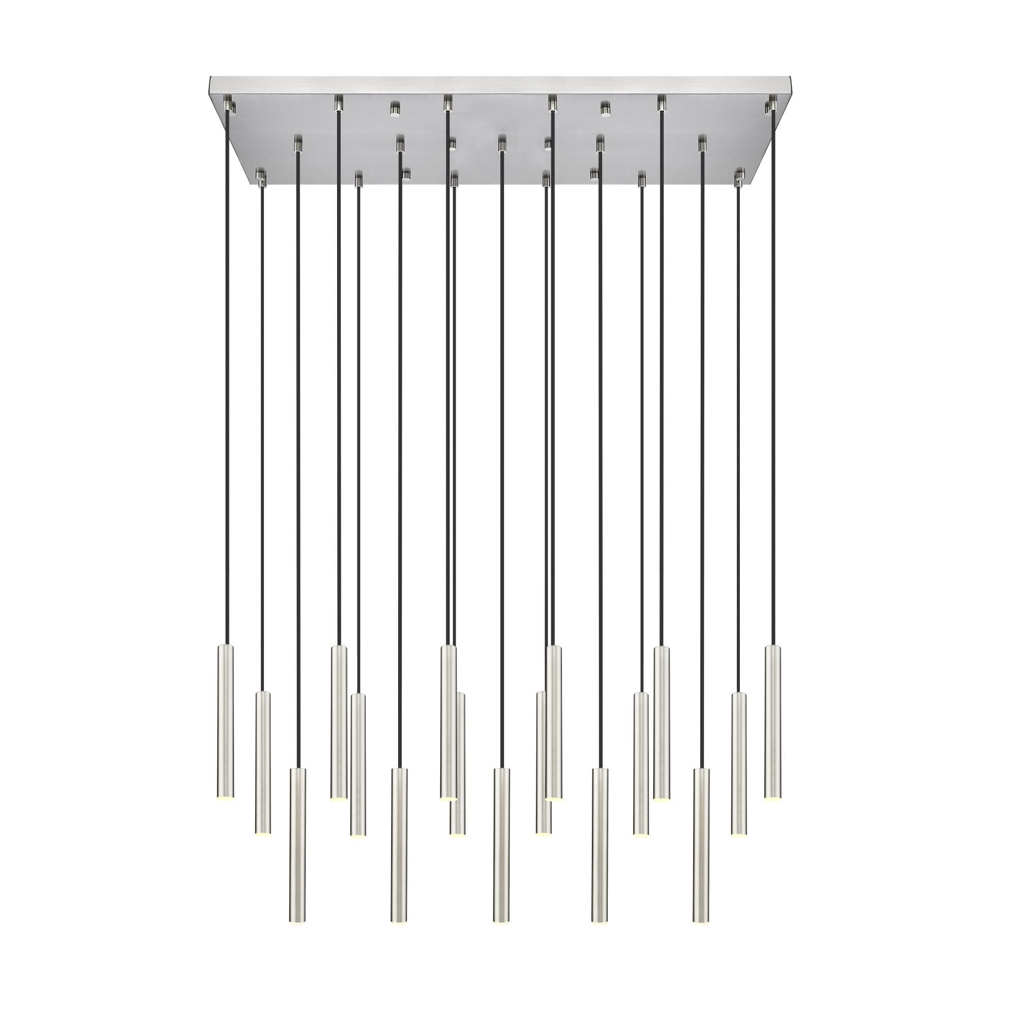 Shown in Brushed Nickel finish and Brushed Nickel glass and Brushed Nickel shade