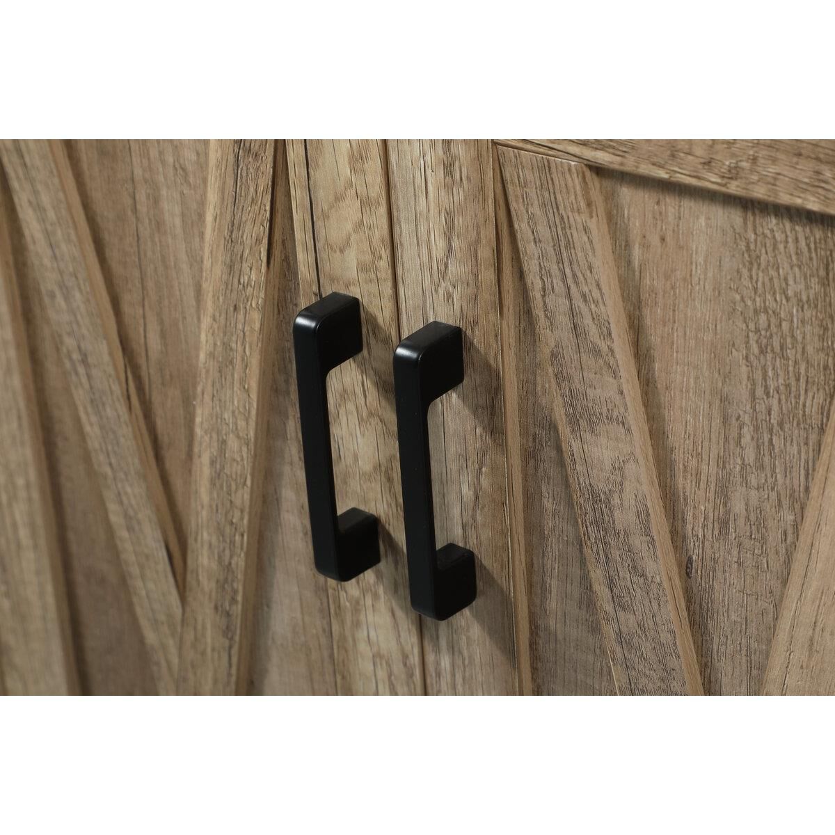 Shown in Natural Oak finish and With Backsplash accent