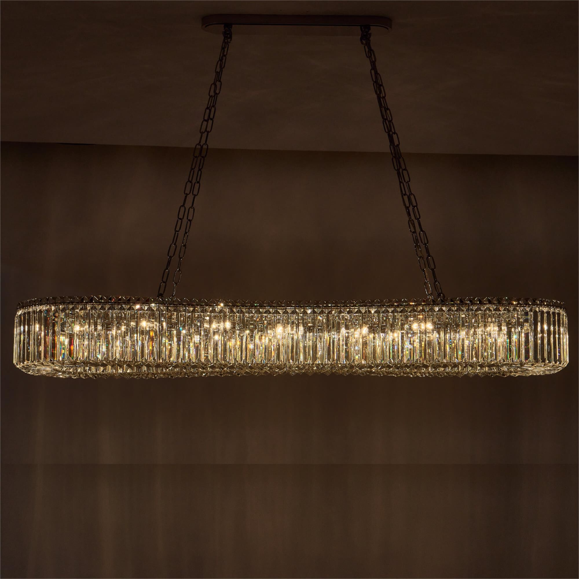 Corda Large Linear Chandelier,