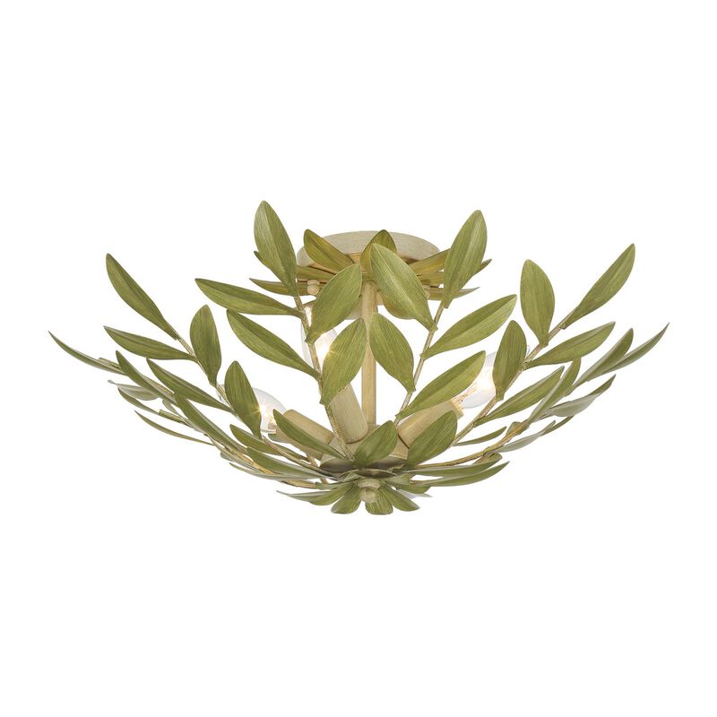Broche 21 Inch 4 Light Semi Flush Mount by Crystorama