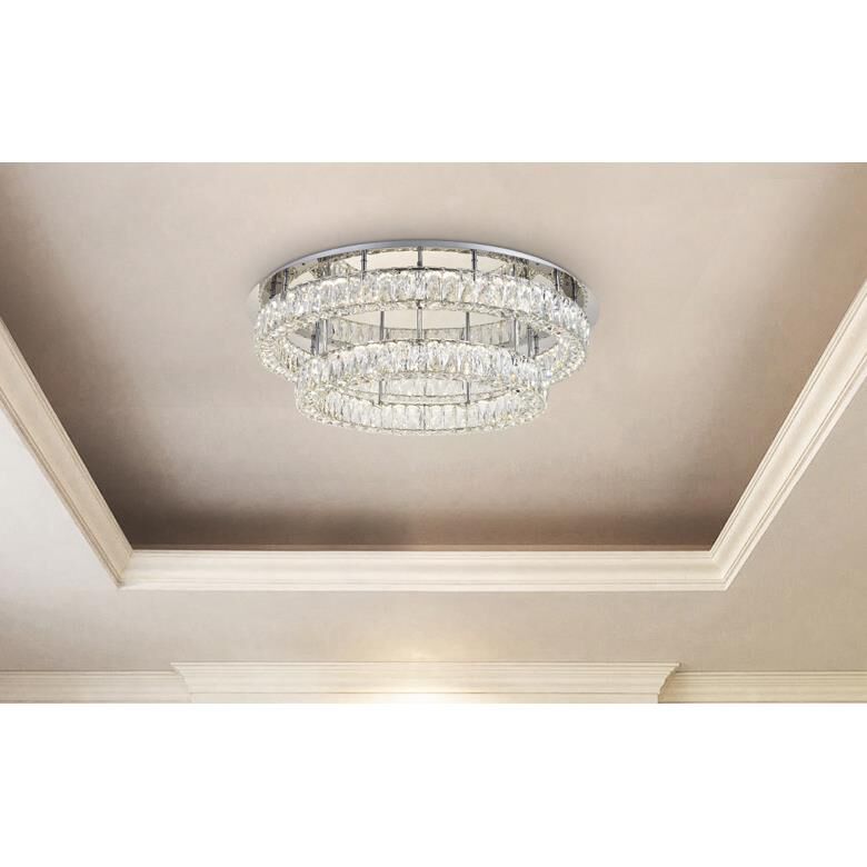 Shown in Chrome finish and Clear Royal Cut crystal