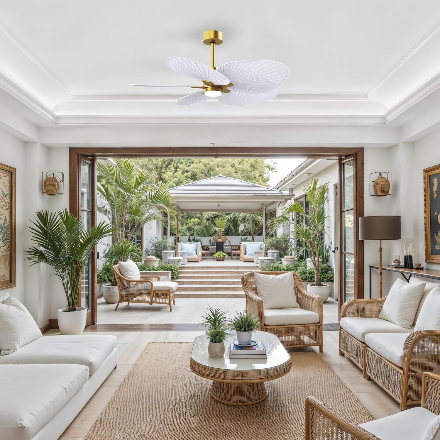 Shown in Brushed Brass finish