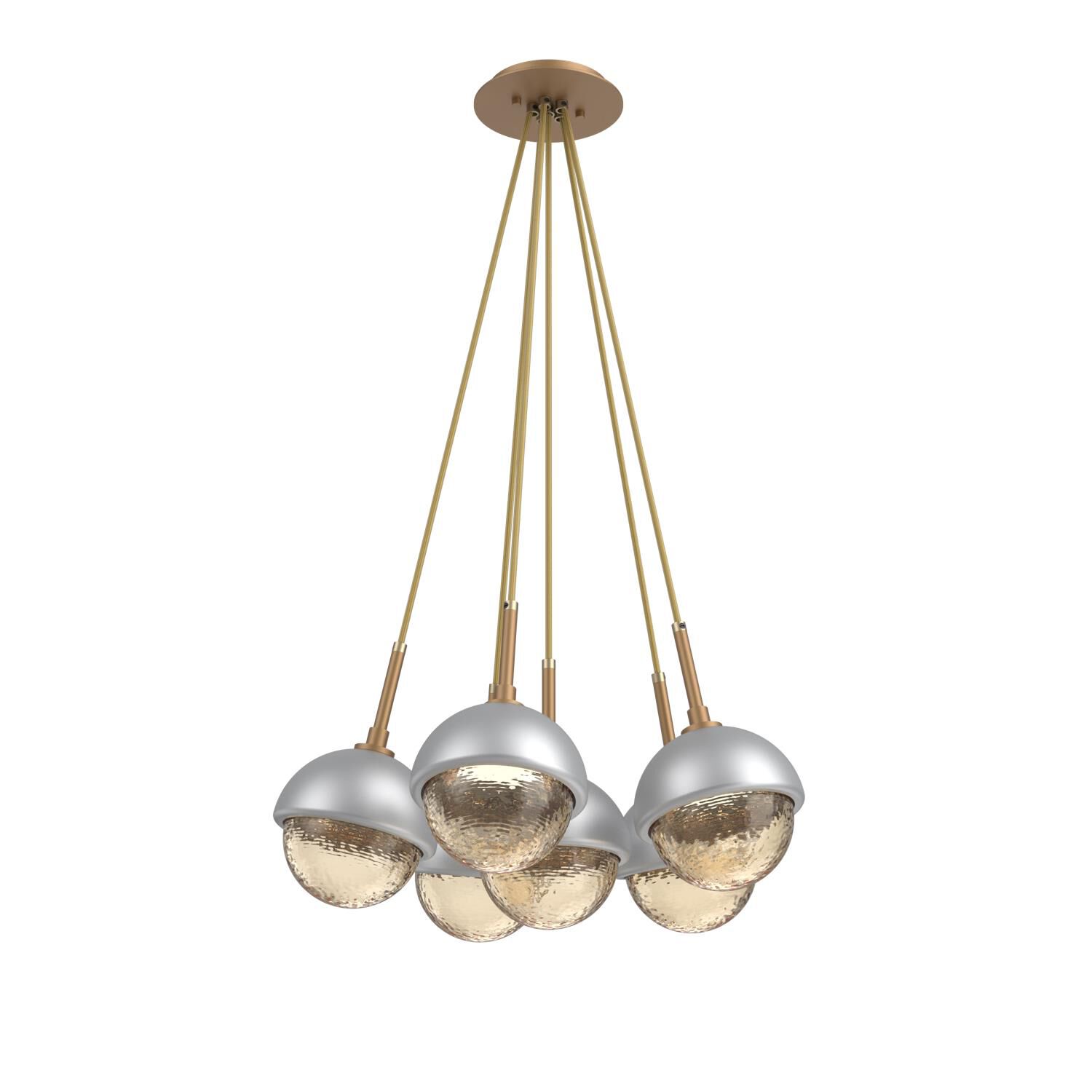 Levi Wilson Cabochon 19 Inch Multi Pendant Light by Hammerton Studio