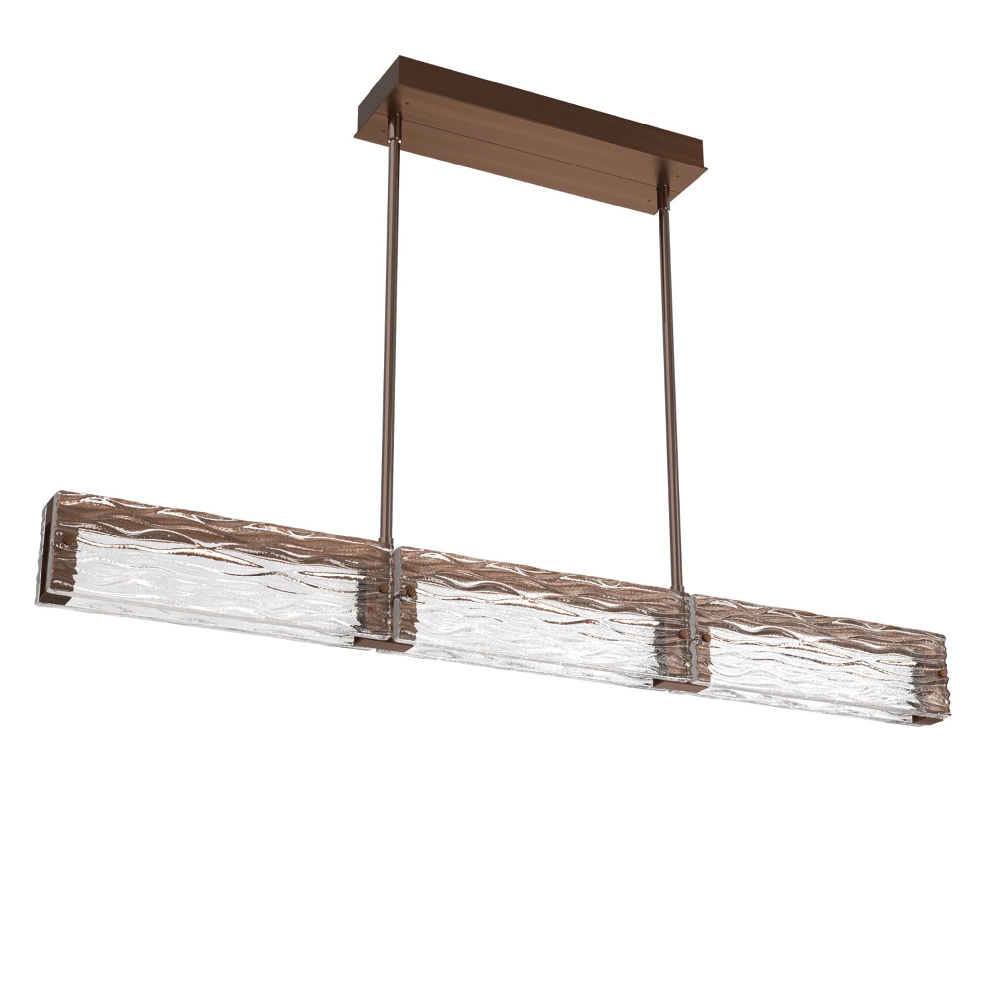 Shown in Oil Rubbed Bronze finish and Tidal Cast glass