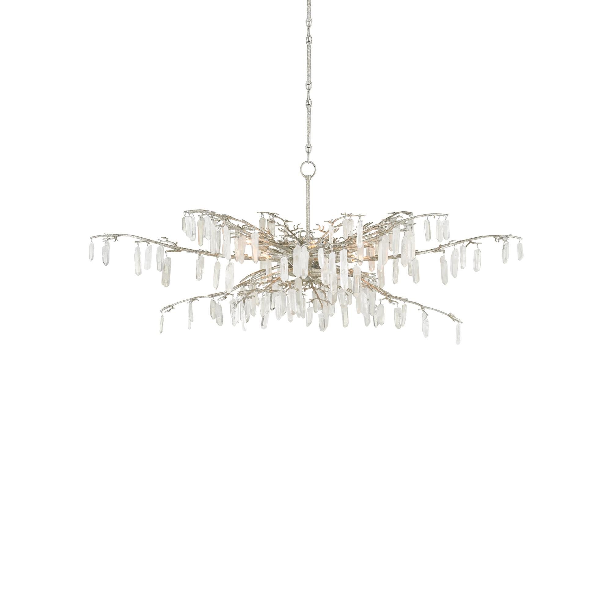 Aviva Stanoff Forest Dawn 8 Light Chandelier by Currey and Company