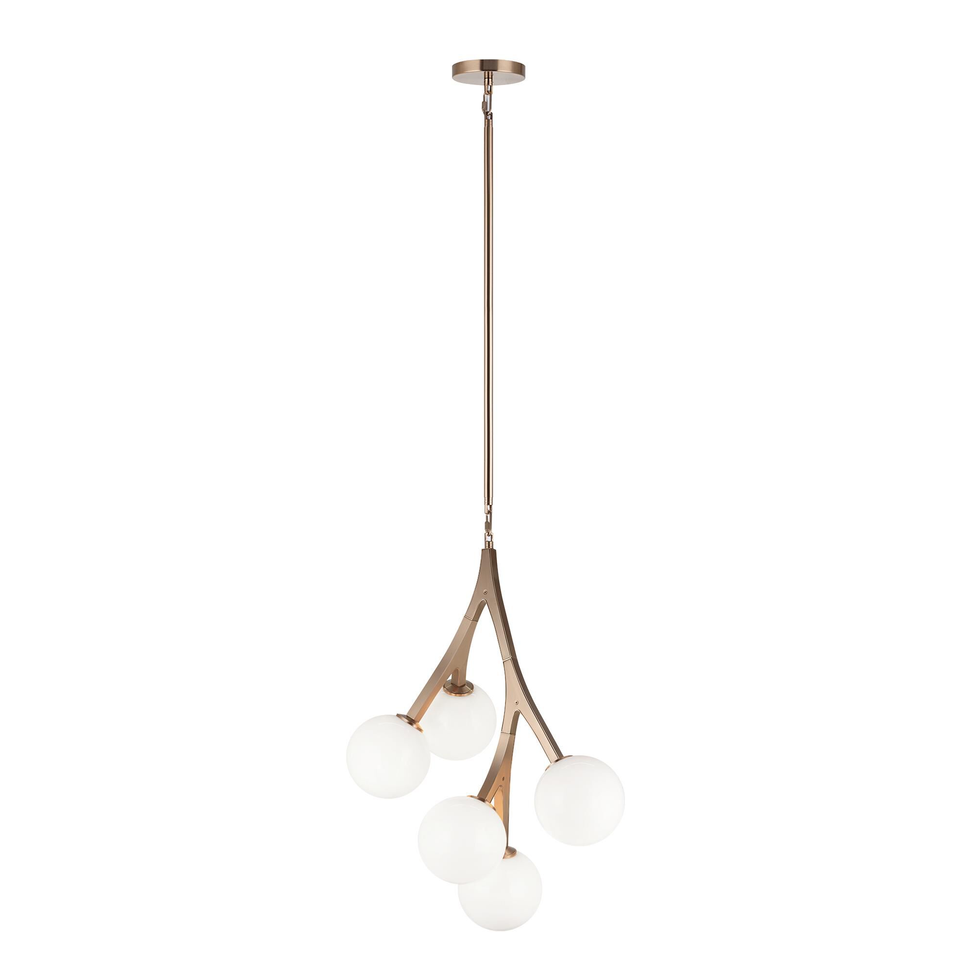 Rami 18 Inch 5 Light Mini Chandelier by Matteo Lighting