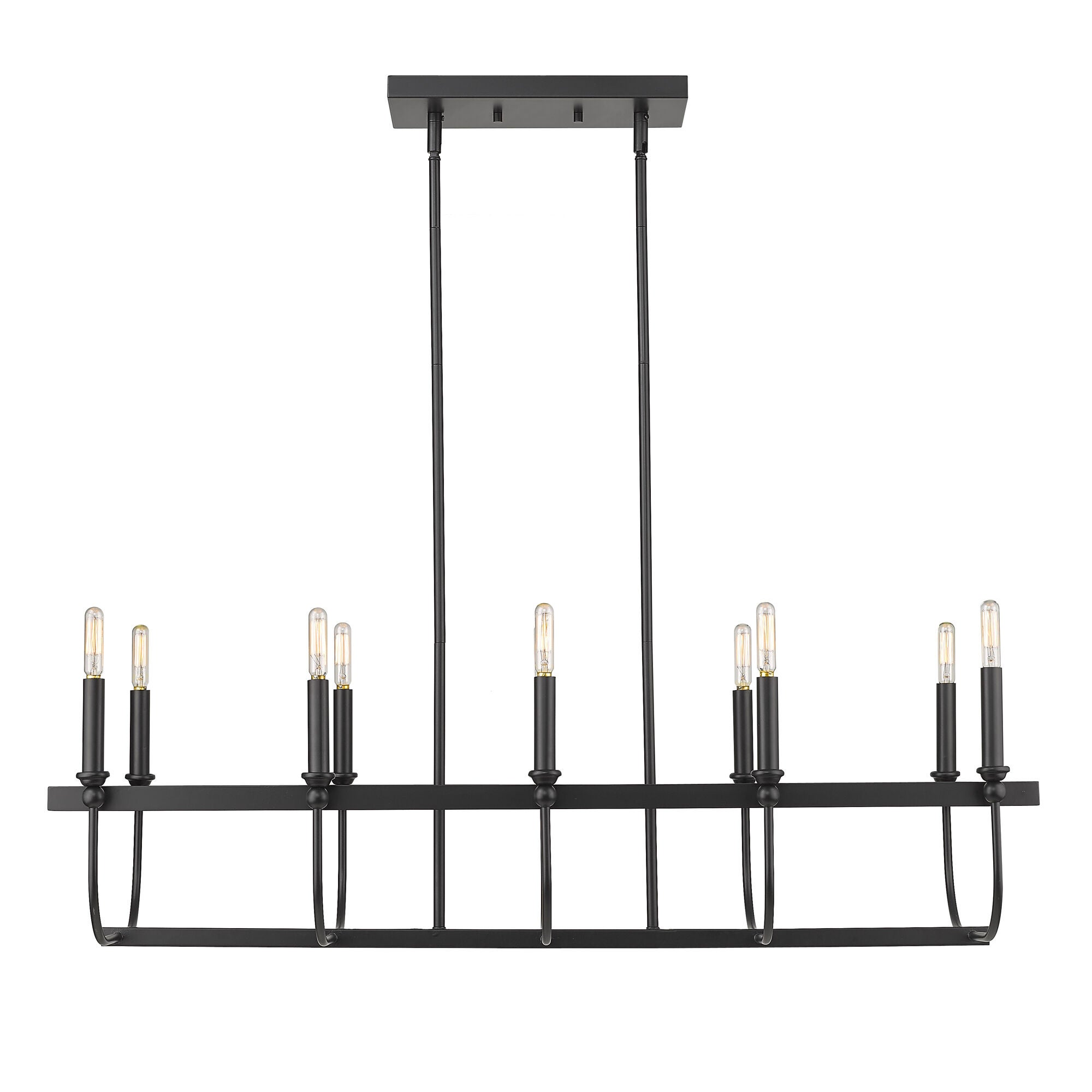Shown in Matte Black finish and -- glass and -- shade