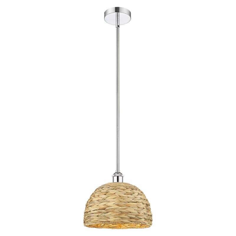 Bruno Marashlian Woven Rattan Mini Pendant by Innovations Lighting