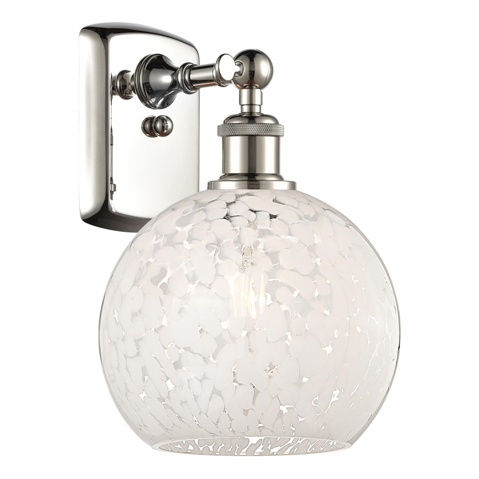 Bruno Marashlian White Mouchette 8 Inch Wall Sconce by Innovations Lighting