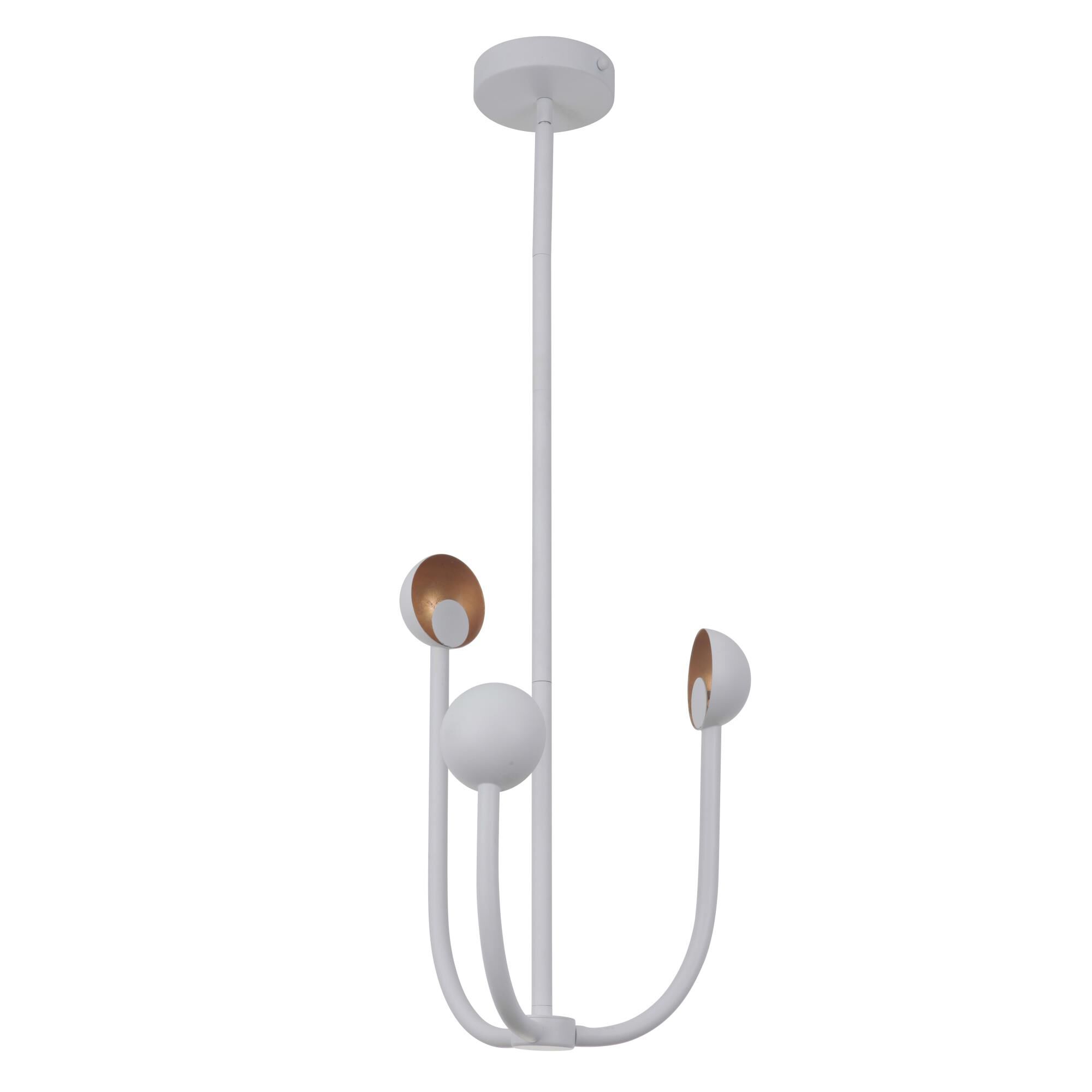 Foundry 16 Inch 3 Light LED Mini Chandelier by Craftmade