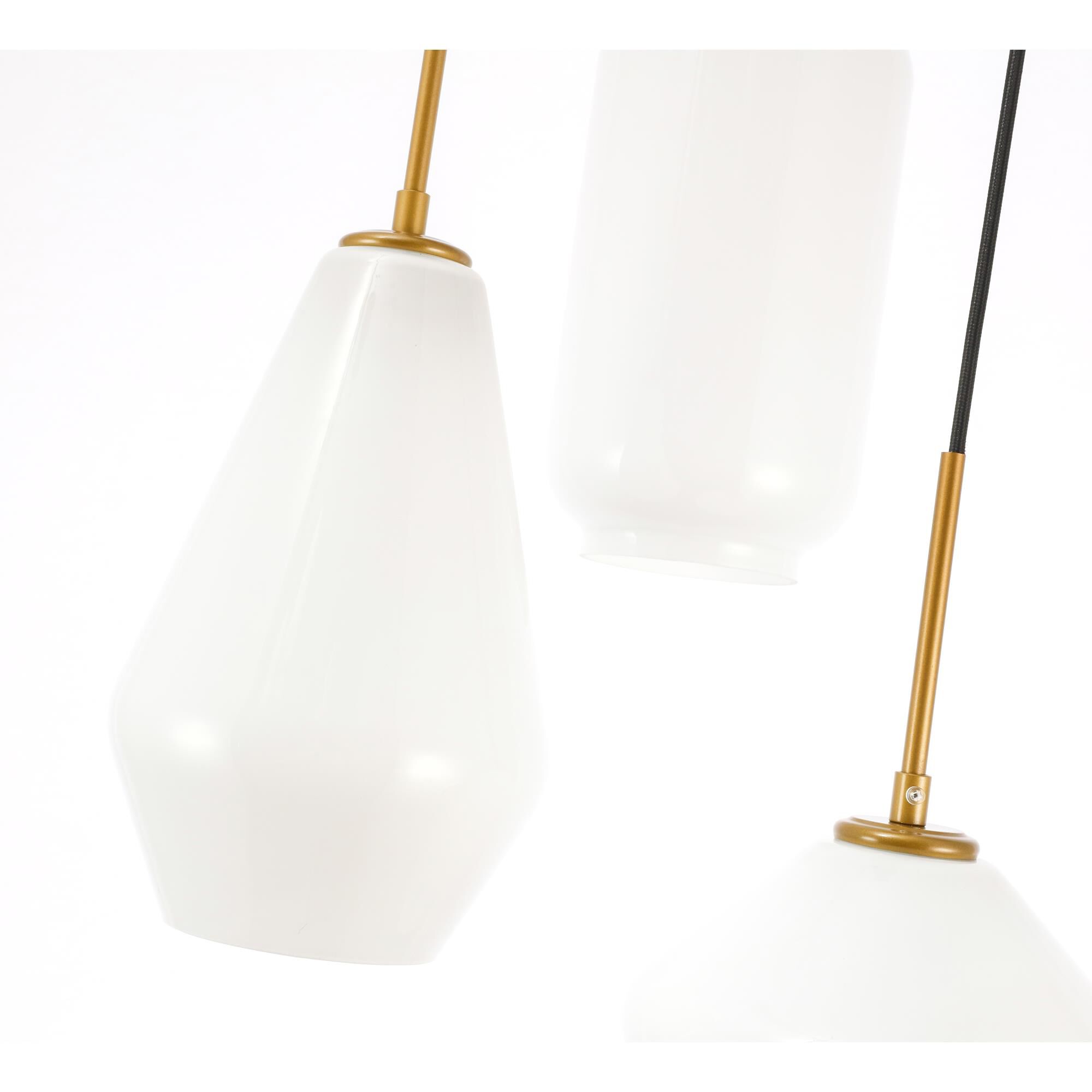 Gene 17 Inch Multi Light Pendant by Elegant Lighting