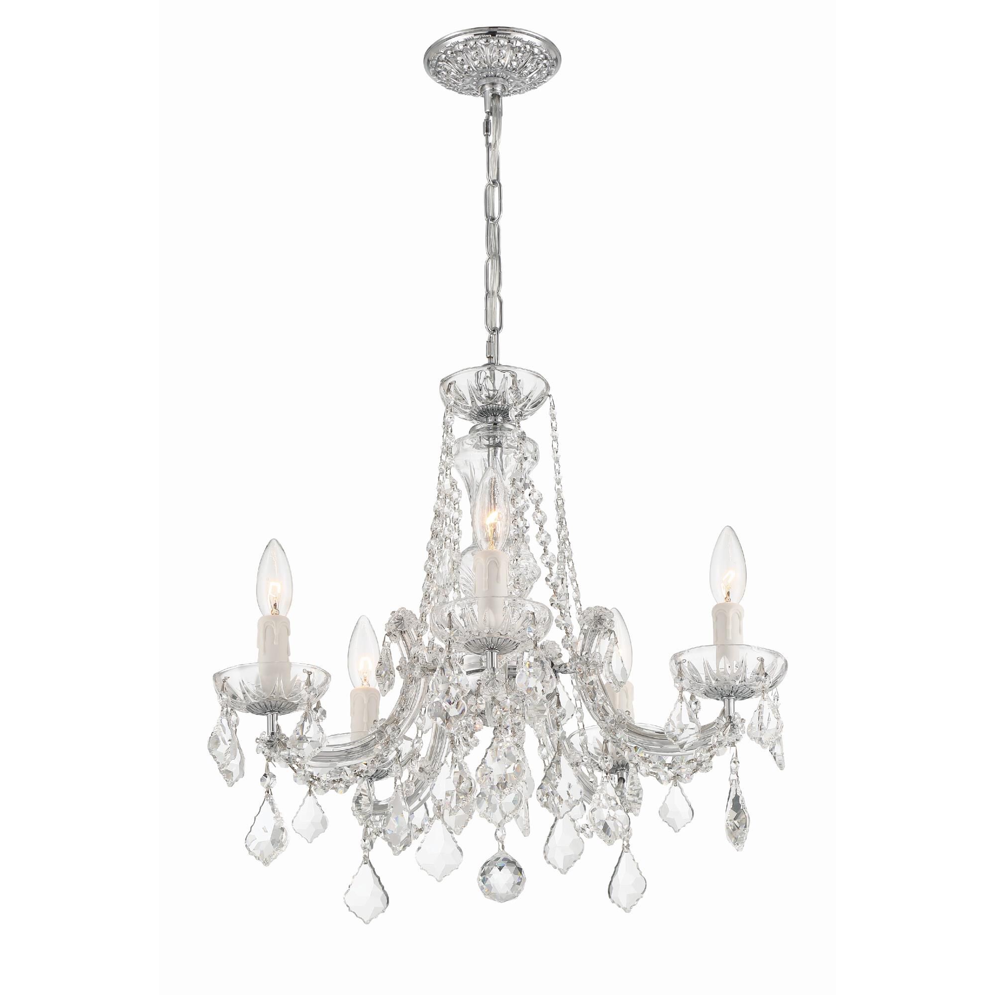 Maria Theresa 20 Inch 5 Light Mini Chandelier by Crystorama