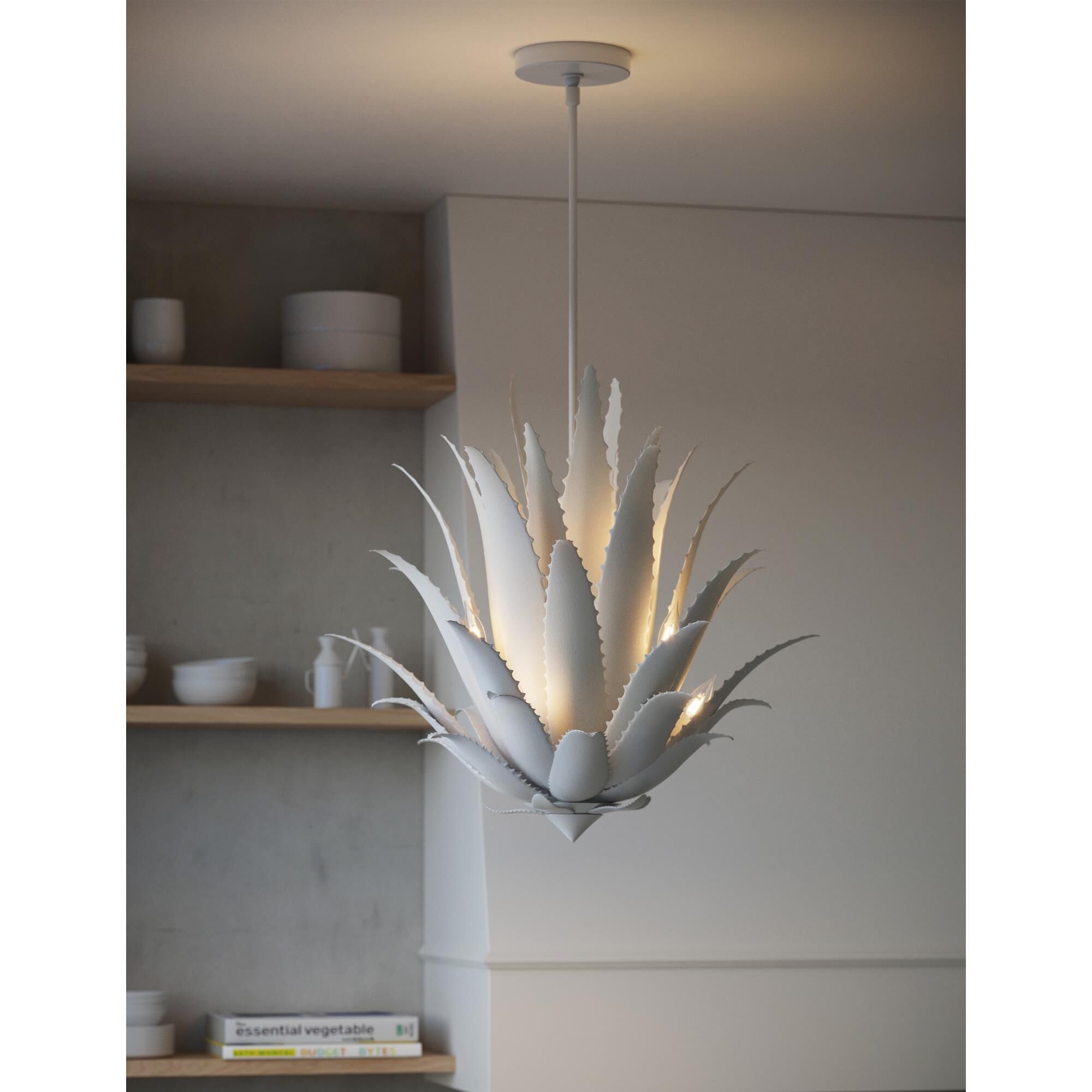 Agave 27 Inch Chandelier by Currey and Company