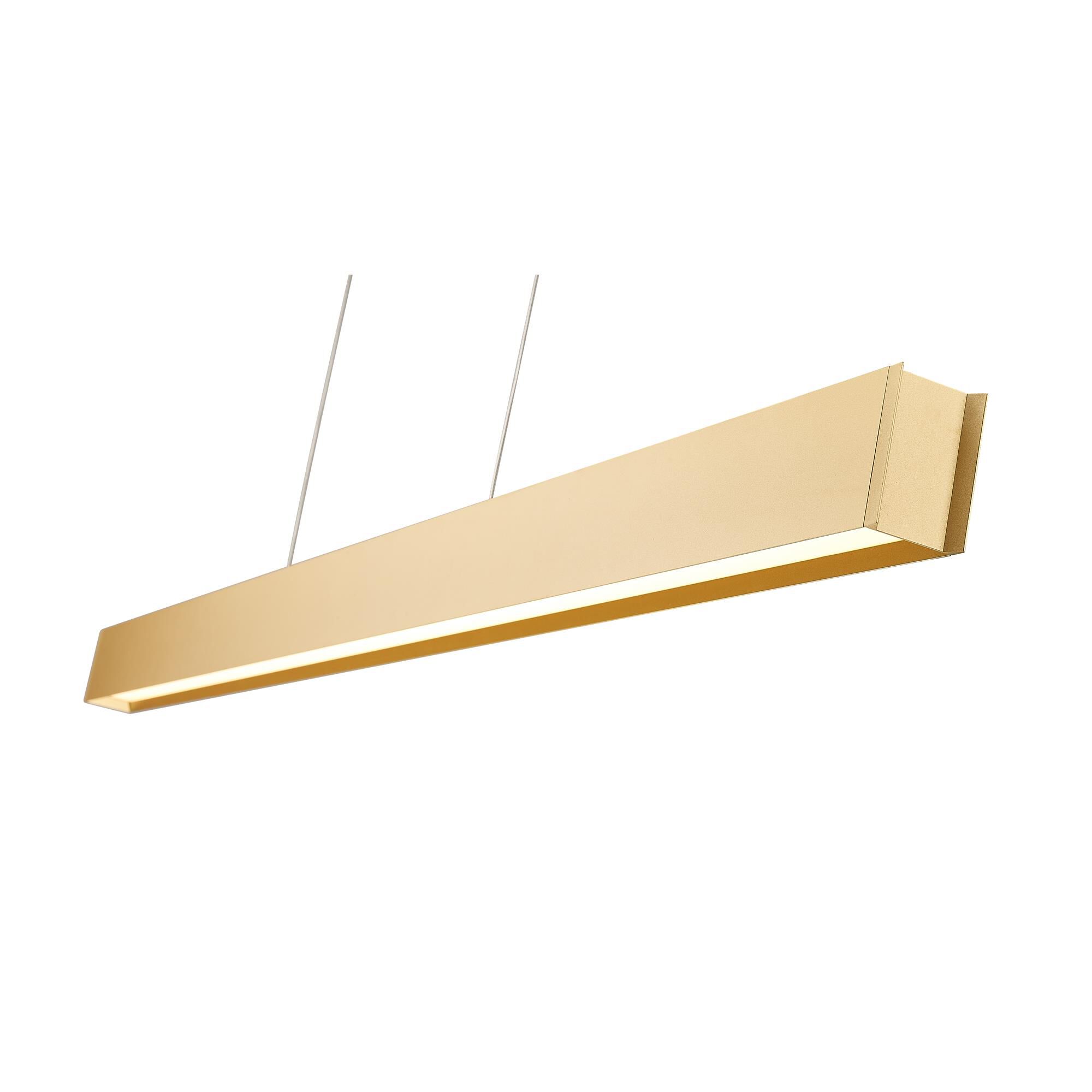 Shown in Gold finish and Frosted glass