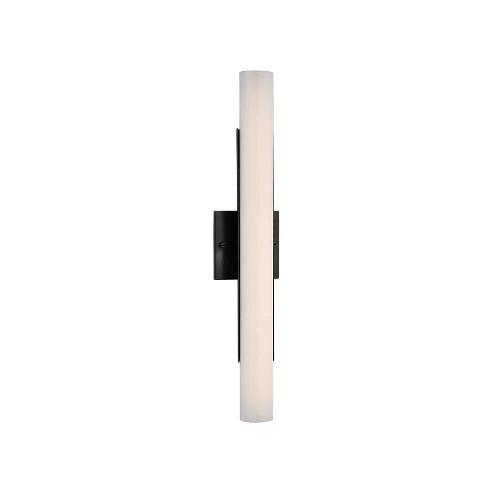 Shown in Bronze finish and White glass