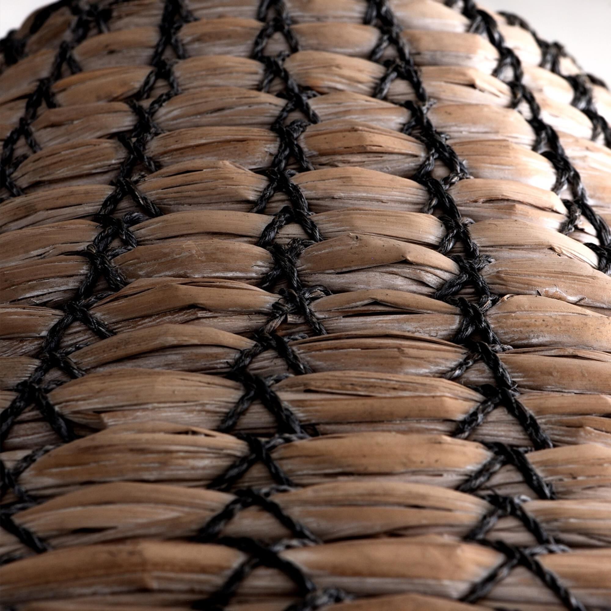 Shown in Earthen Bronze finish and Opal White glass and Sea Grass. Glass shade