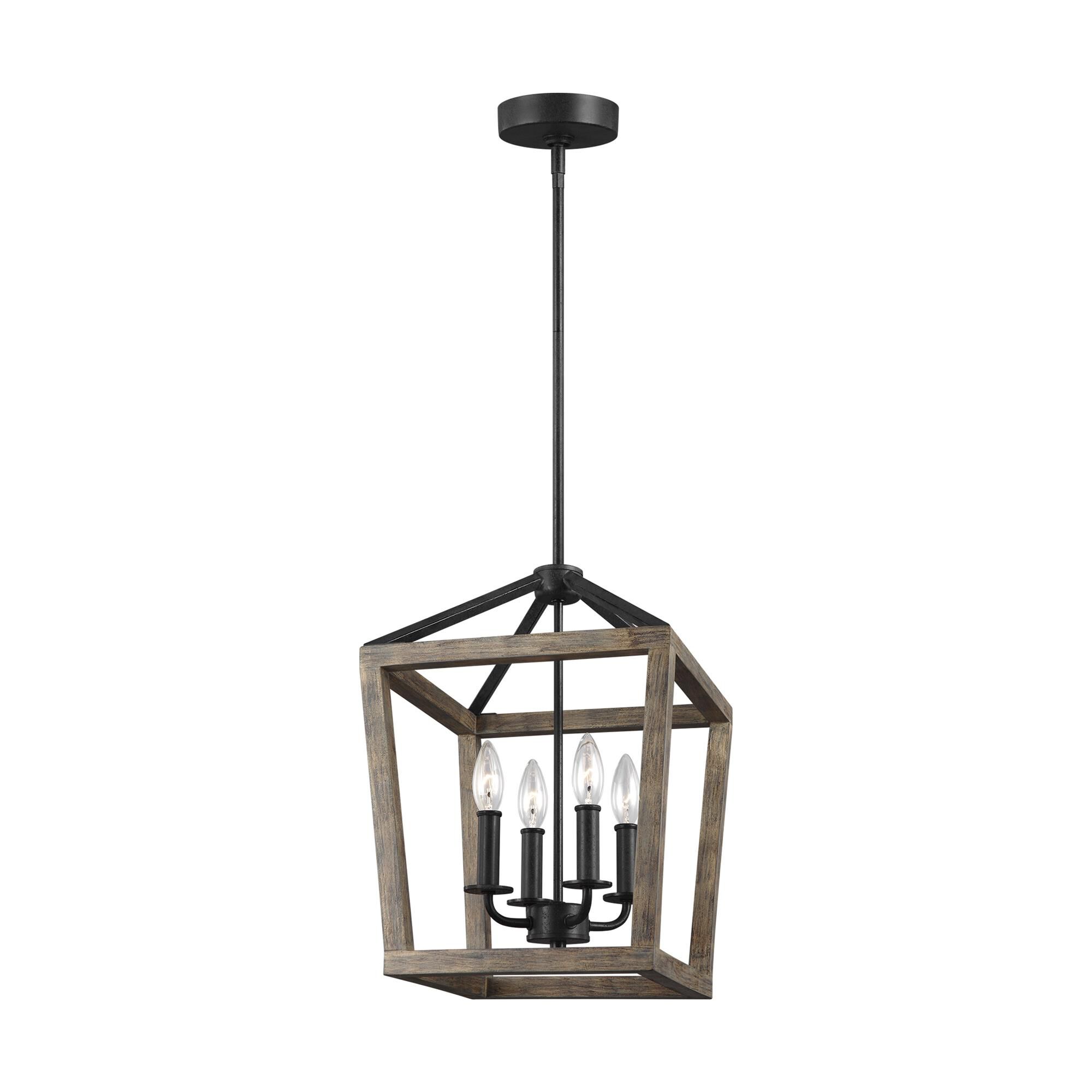 Shown in Weathered Oak Wood - Antique Forged Iron finish
