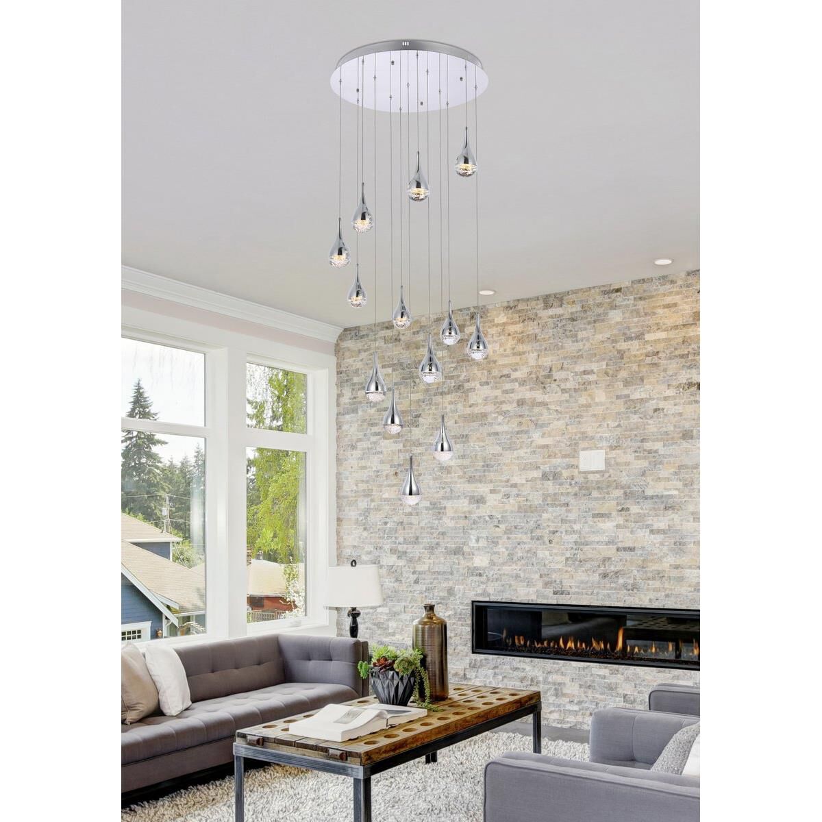 Shown in Chrome finish and Clear Royal Cut crystal