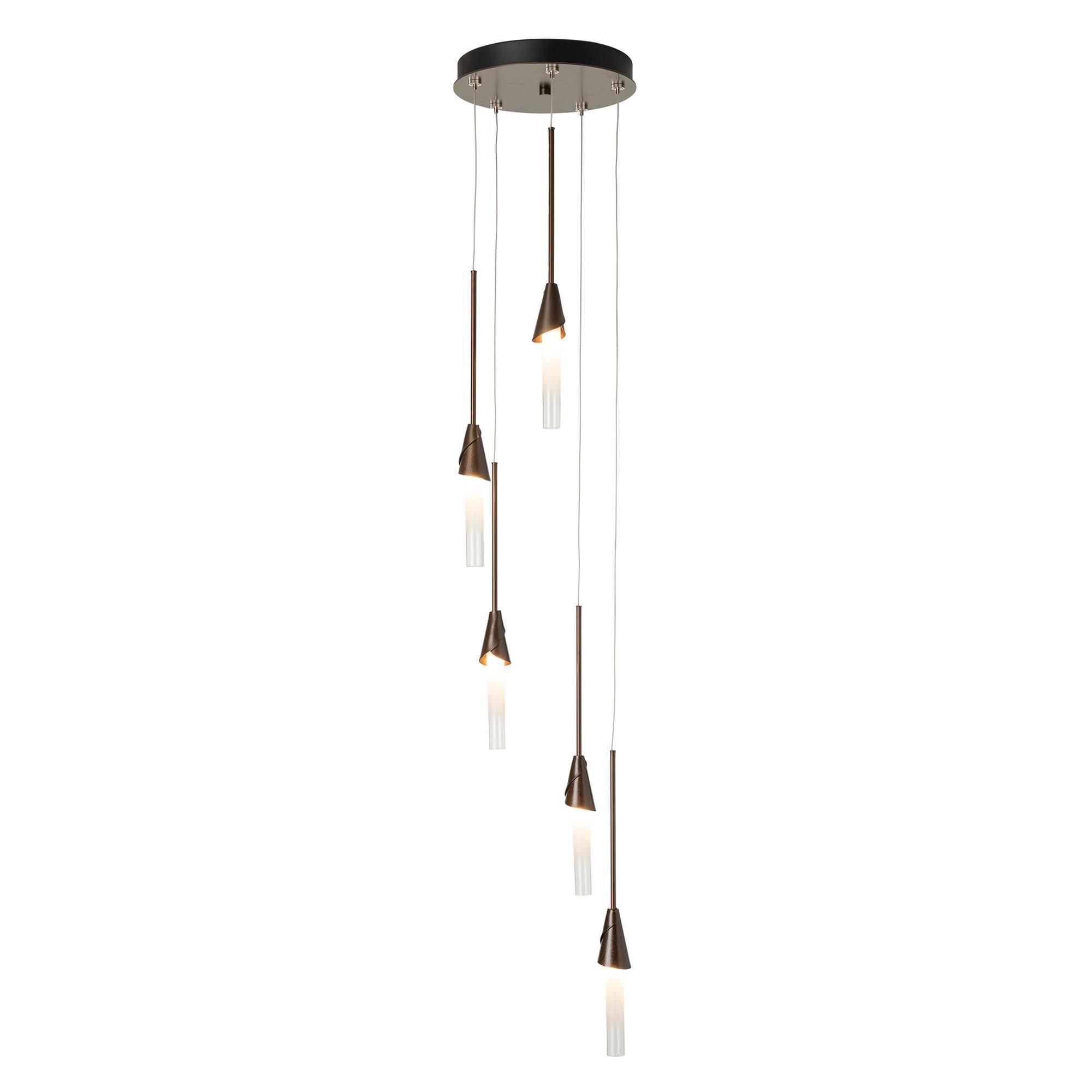 Shown in Bronze finish and Frosted shade