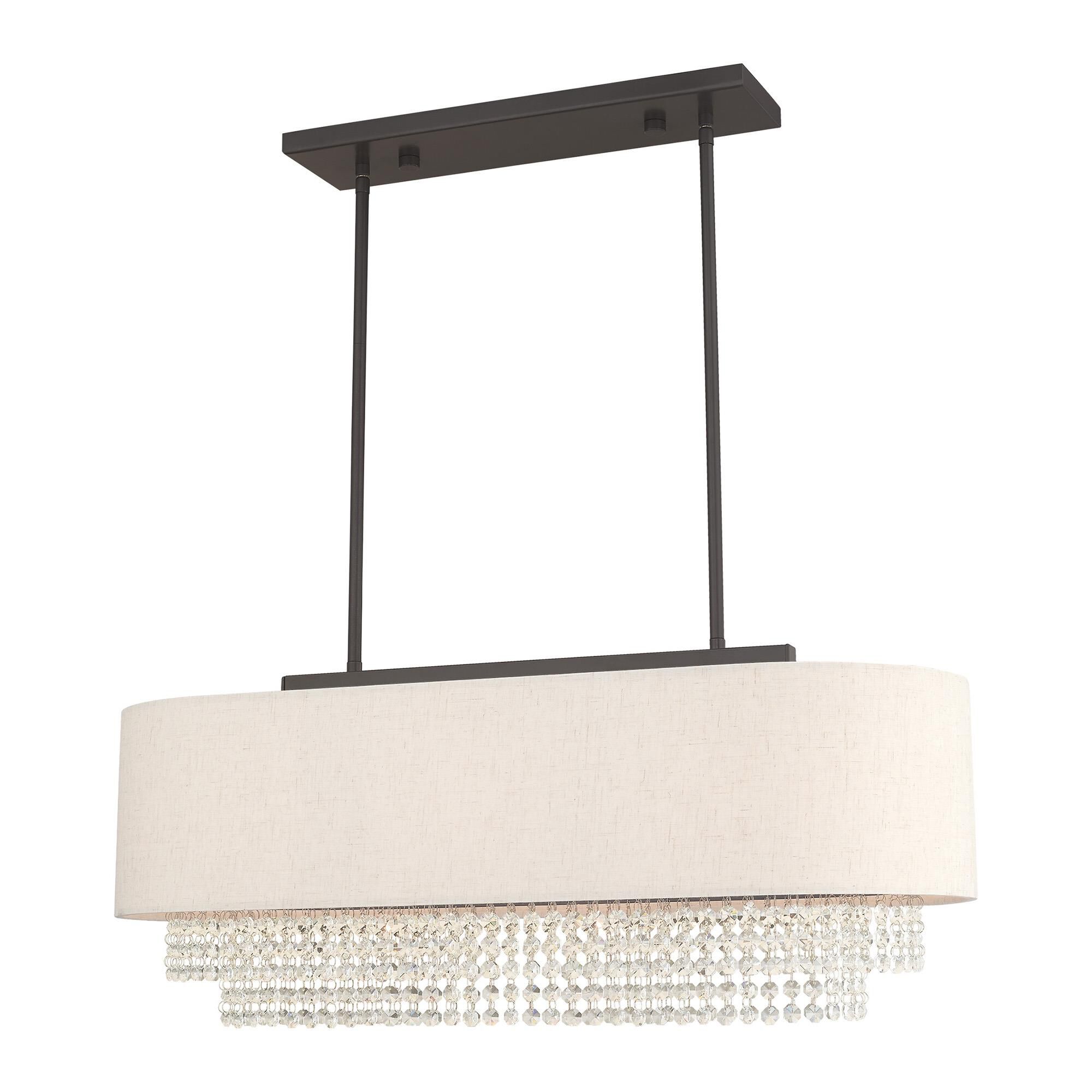 Carlisle 31 Inch 3 Light Linear Suspension Light by Livex Lighting
