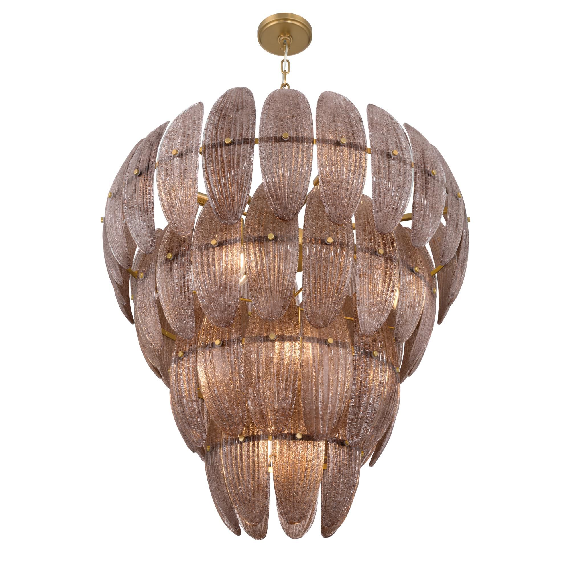 Shown in Legacy Brass finish and Brown Textured shade