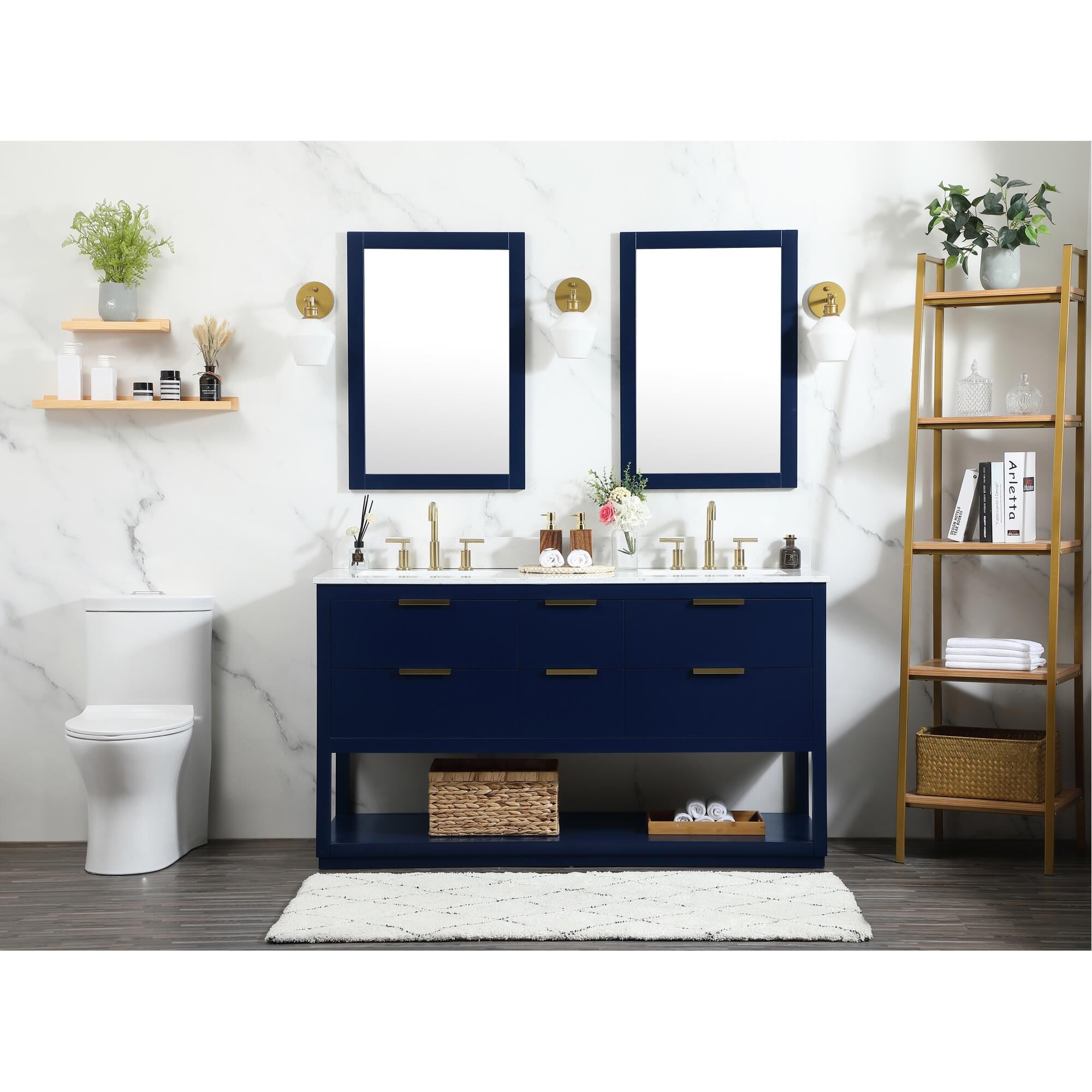 Shown in Blue finish