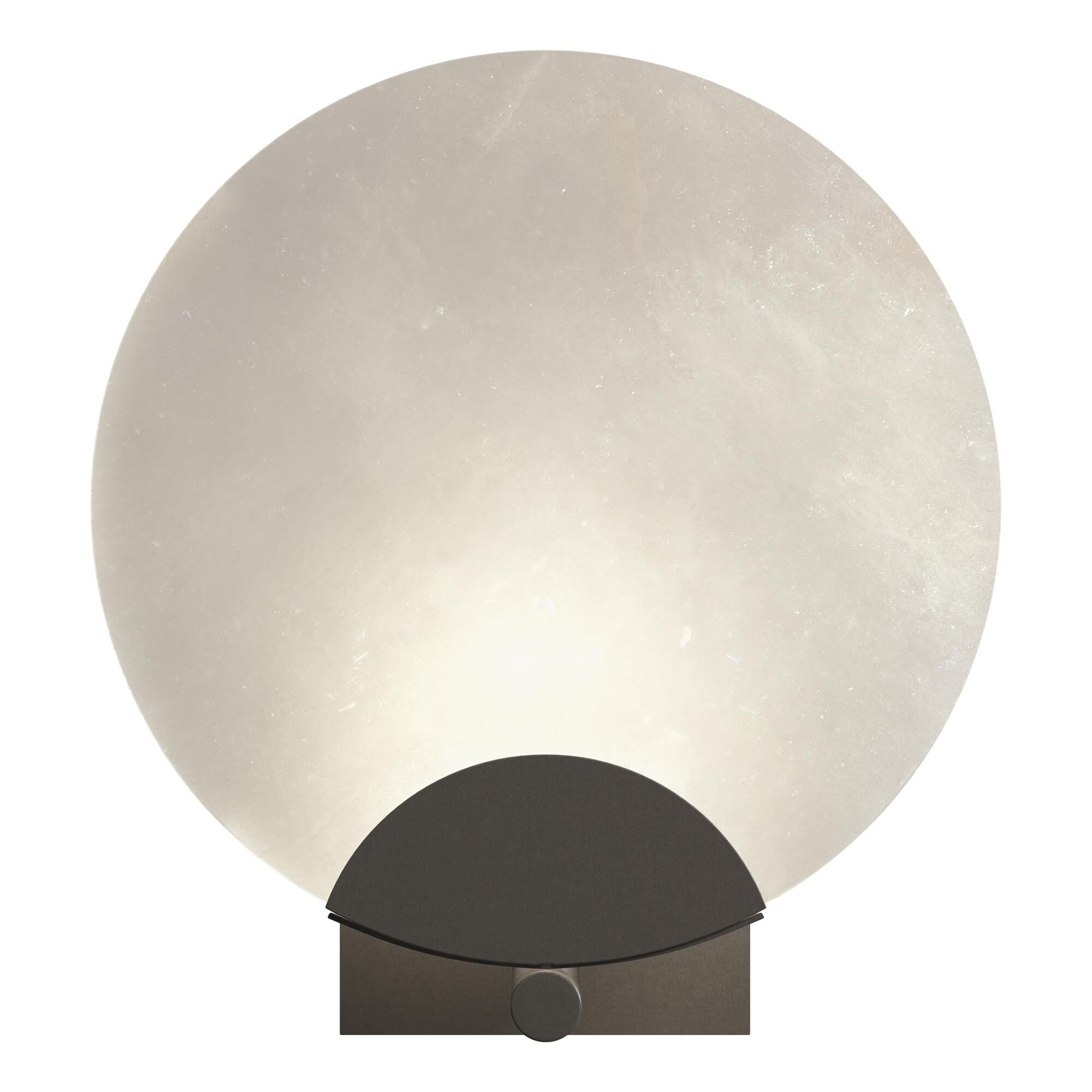 Shown in Dark Smoke finish and White Alabaster shade