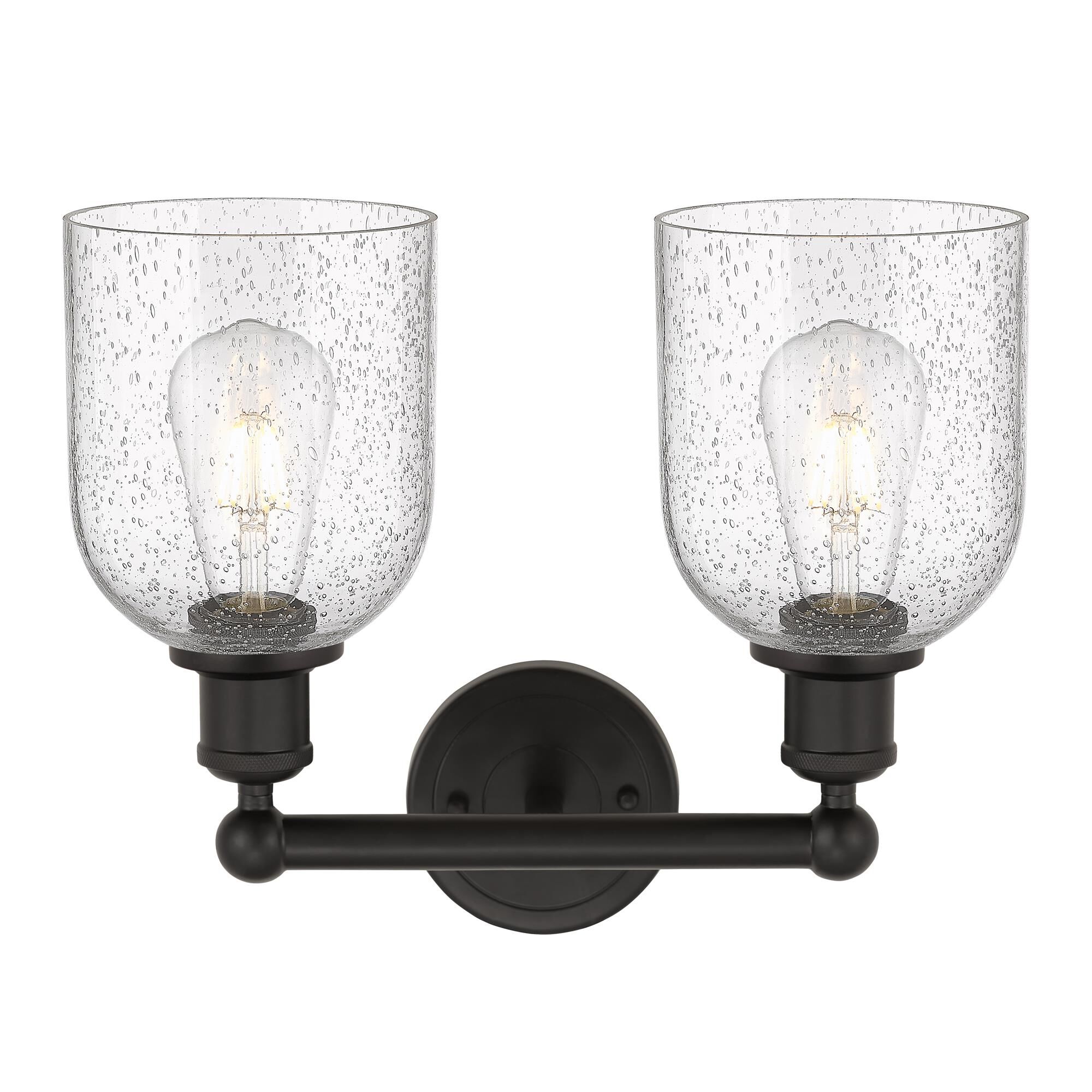 Shown in Oil Rubbed Bronze finish and Seedy glass