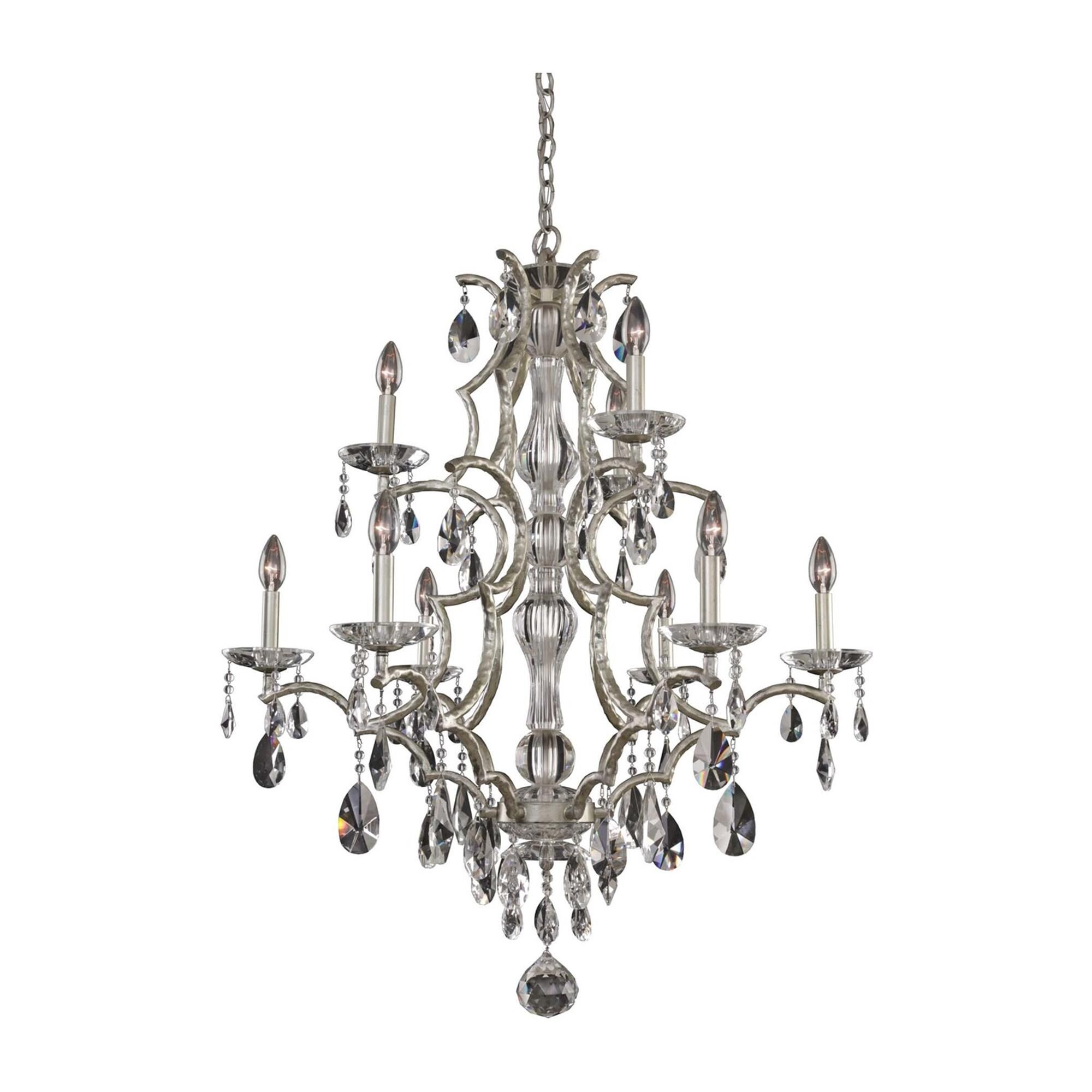Shown in Sliver Dollar finish and Firenze Clear crystal