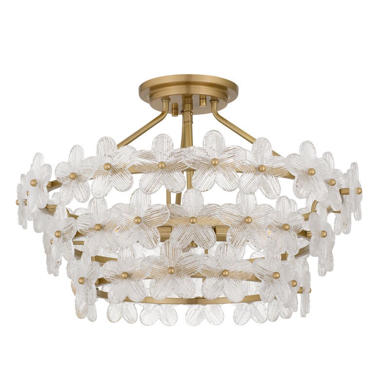 Wright 21 Inch Semi Flush Mount by Quoizel