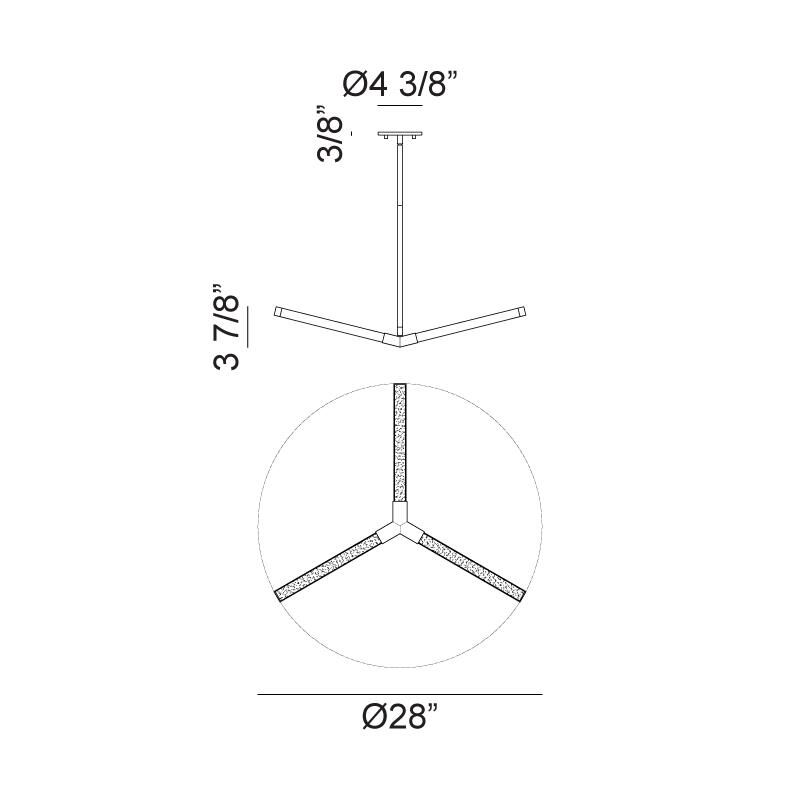 Asterisk Large Pendant by Matteo Lighting