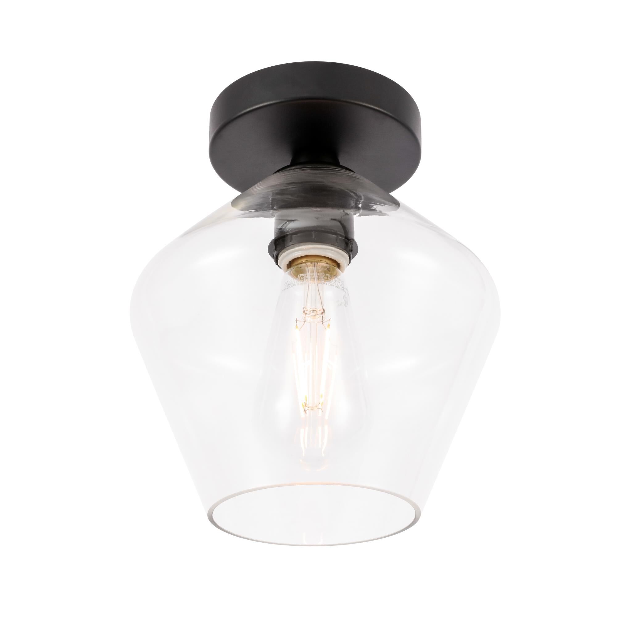 Gene 8 Inch Semi Flush Mount by Elegant Lighting