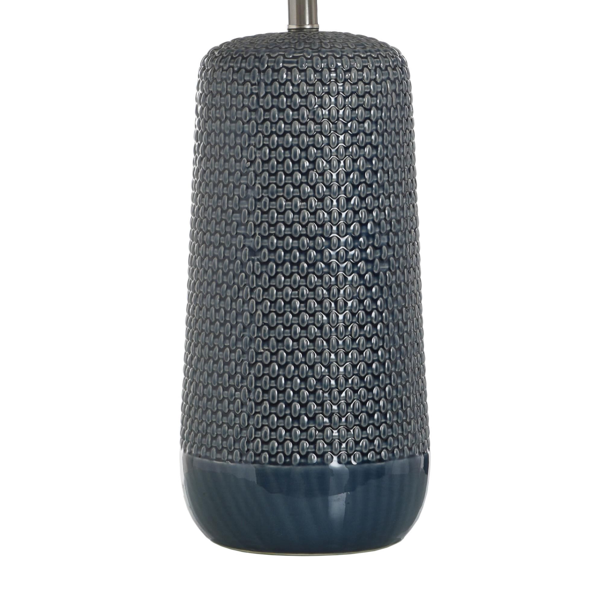 Shown in Navy Blue finish and White shade