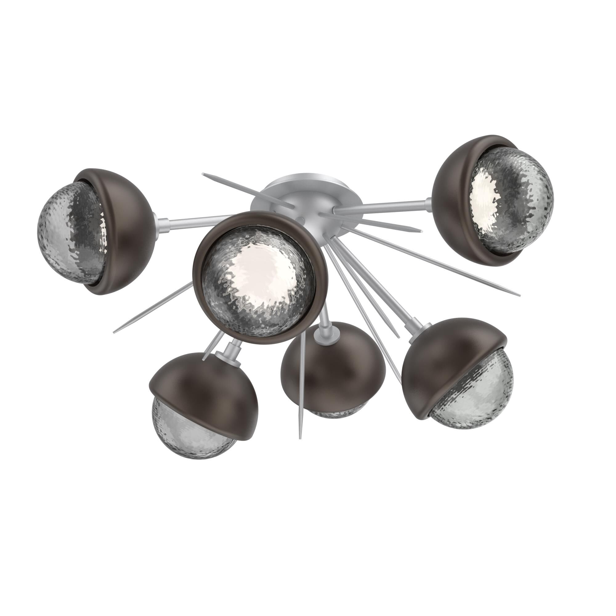 Shown in Classic Silver finish and Smoke glass and Flat Bronze accent