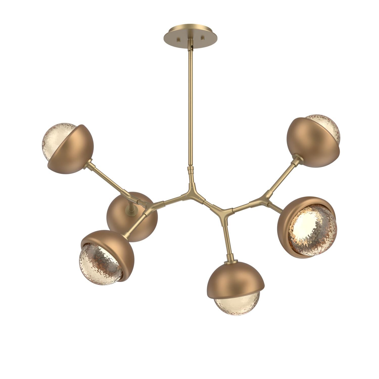 Levi Wilson Cabochon 31 Inch Linear Suspension Light by Hammerton Studio