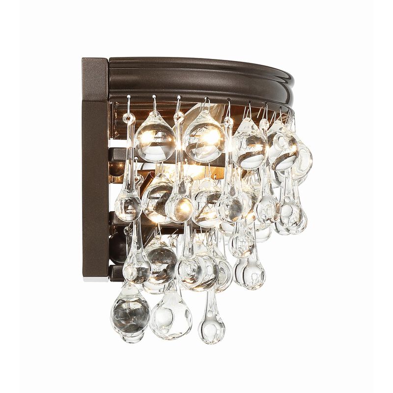 Calypso Small 2 Light Wall Sconce by Crystorama