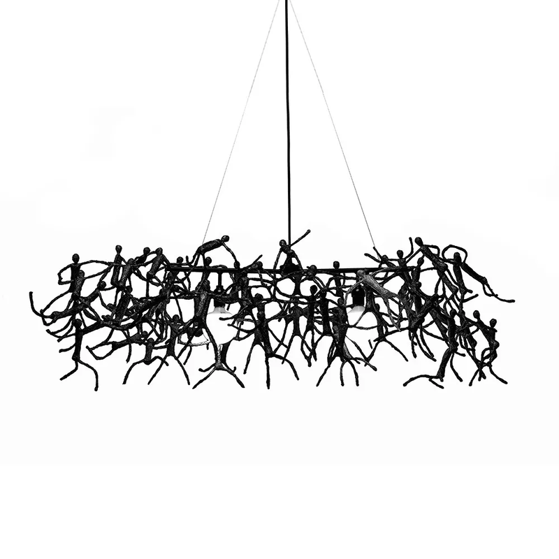 Little People Medium Linear Chandelier by Kenneth Cobonpue