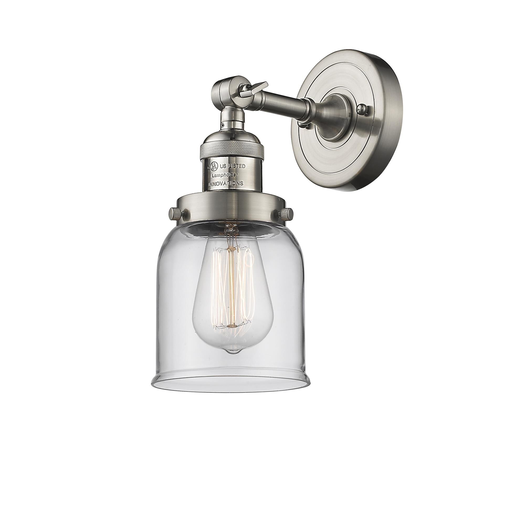 Bruno Marashlian Small Bell 5 Inch 1 Light Semi Flush Mount by Innovations Lighting