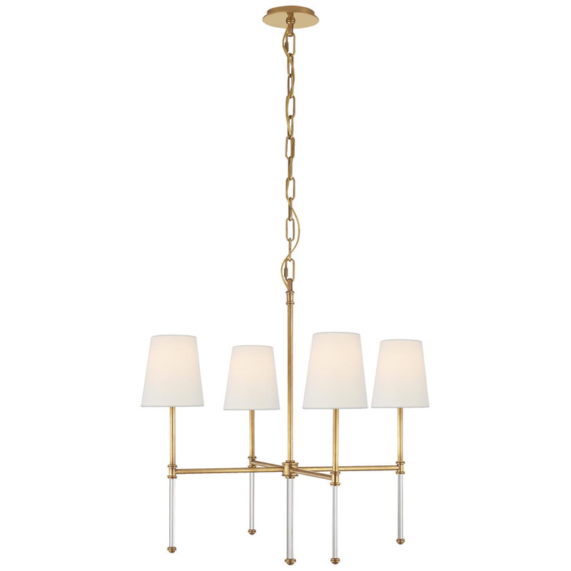 Suzanne Kasler Camille 27 Inch 4 Light Chandelier by Visual Comfort Signature Collection